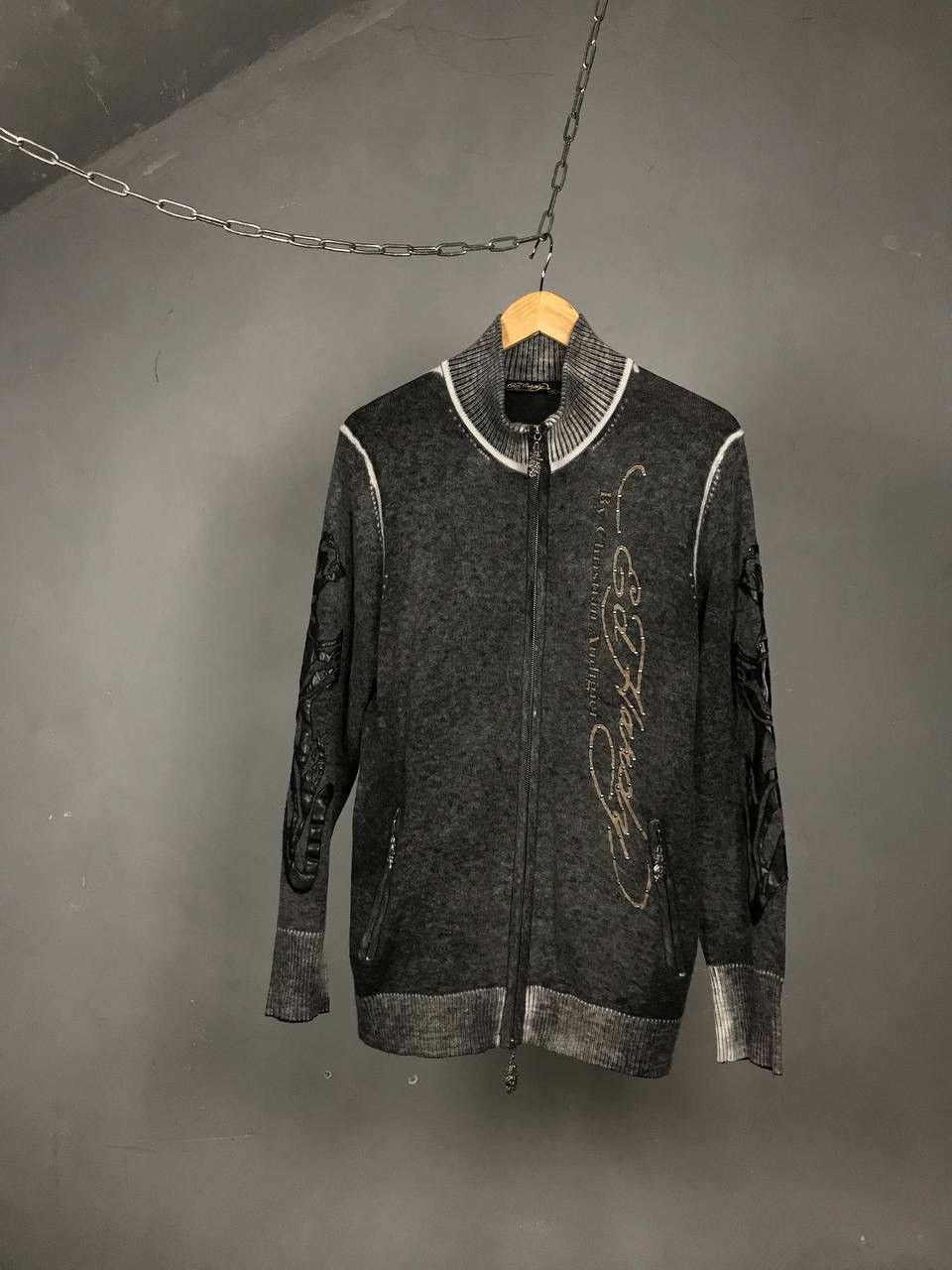 Christian Audigier Christian Audigier Ed Hardy designer wool zip sweatshirt Size US M / EU 48-50 / 2 - 1 Thumbnail