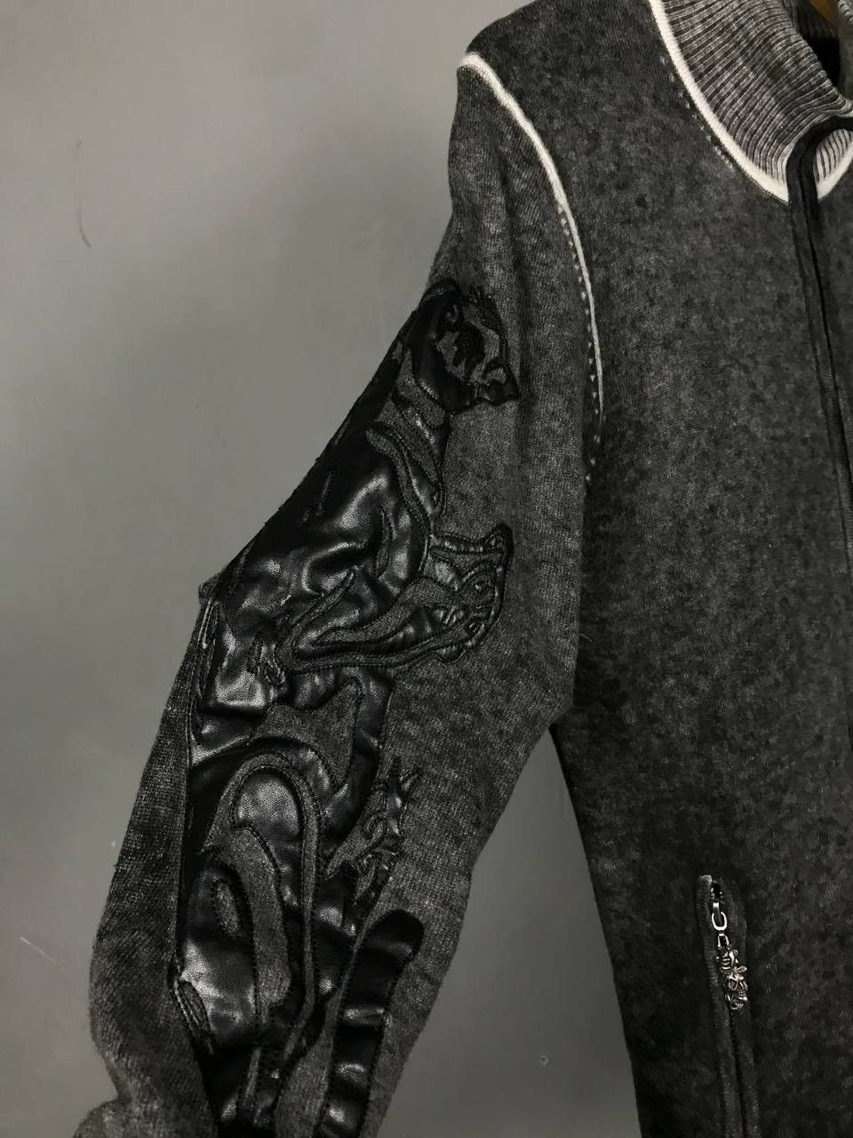 Christian Audigier Christian Audigier Ed Hardy designer wool zip sweatshirt Size US M / EU 48-50 / 2 - 9 Thumbnail