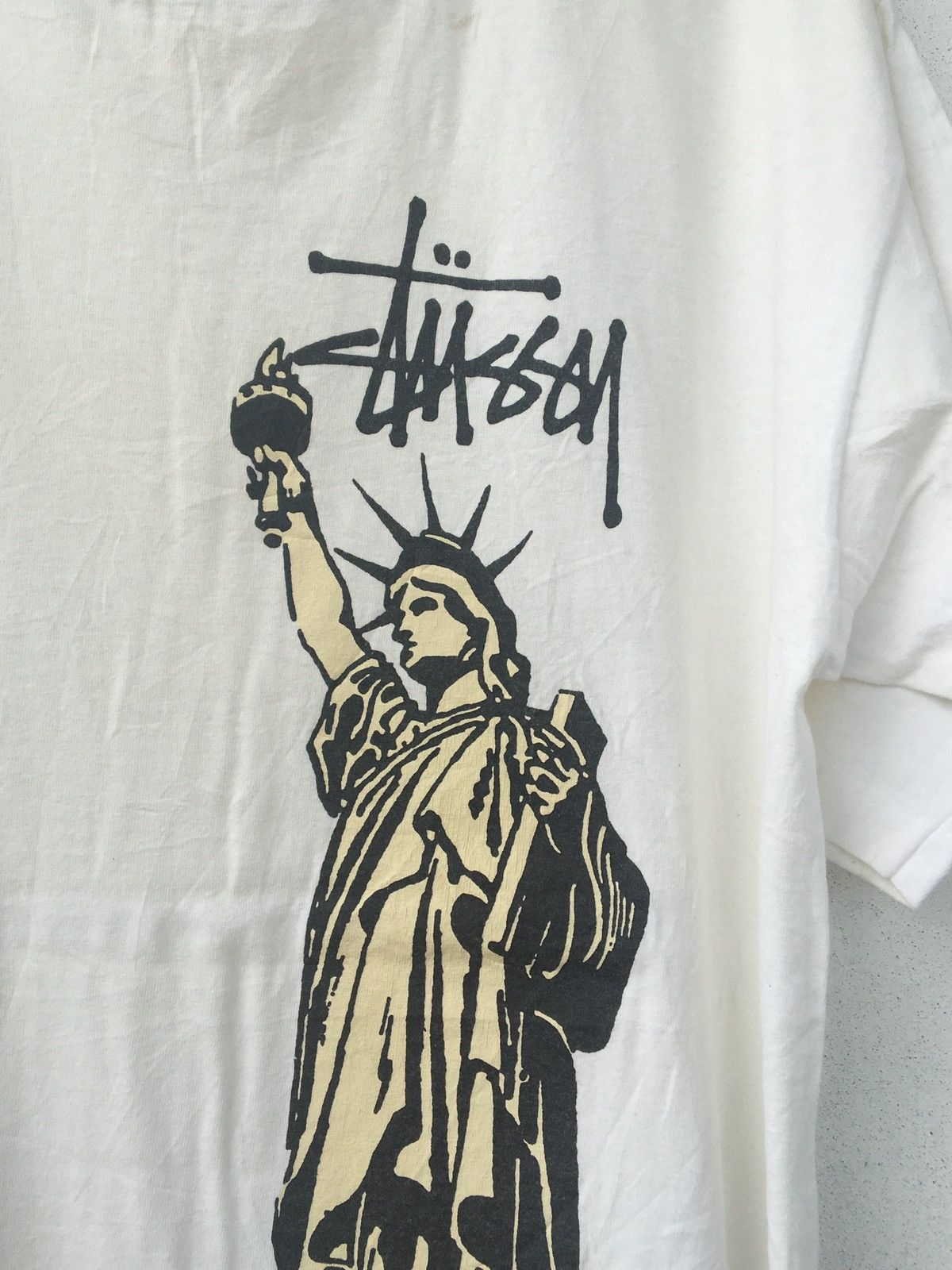 Stussy Vintage 90’s Stussy Statue of Liberty National Tee Size US L / EU 52-54 / 3 - 3 Thumbnail