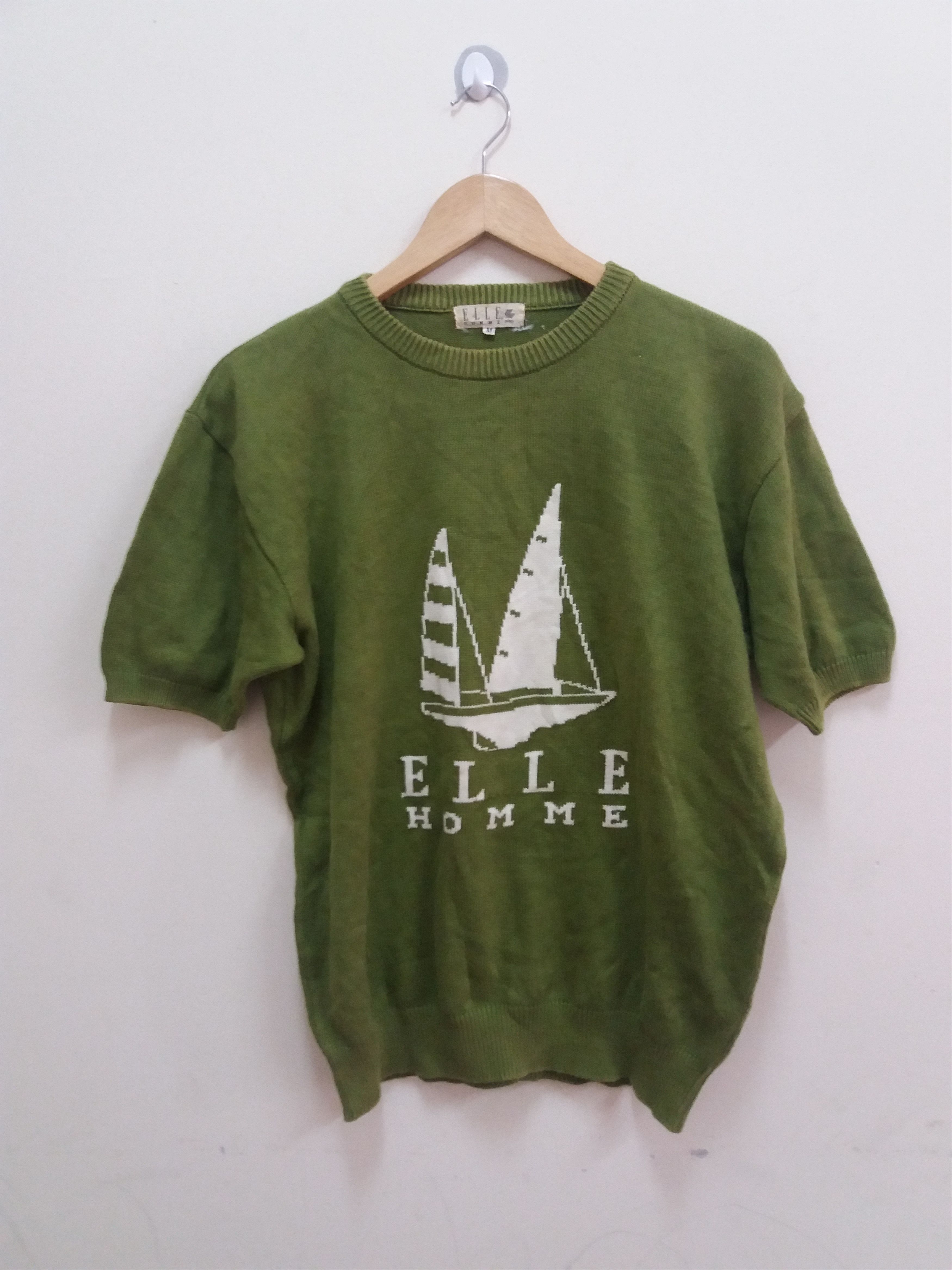 Vintage Elle Homme Paris big logo sweaters/knitwear size M Size US M / EU 48-50 / 2 - 1 Thumbnail