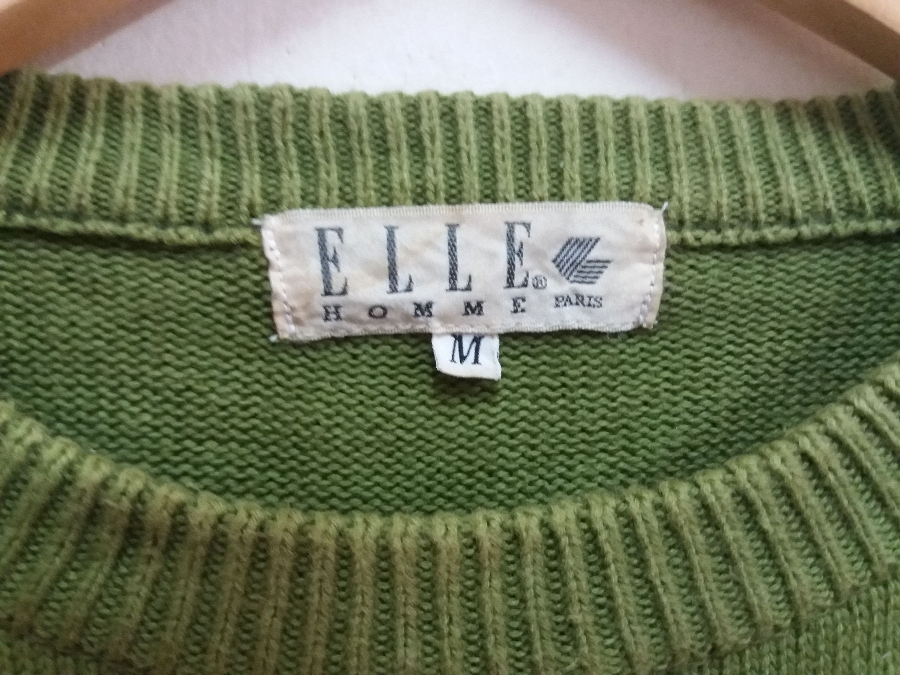 Vintage Elle Homme Paris big logo sweaters/knitwear size M Size US M / EU 48-50 / 2 - 3 Thumbnail