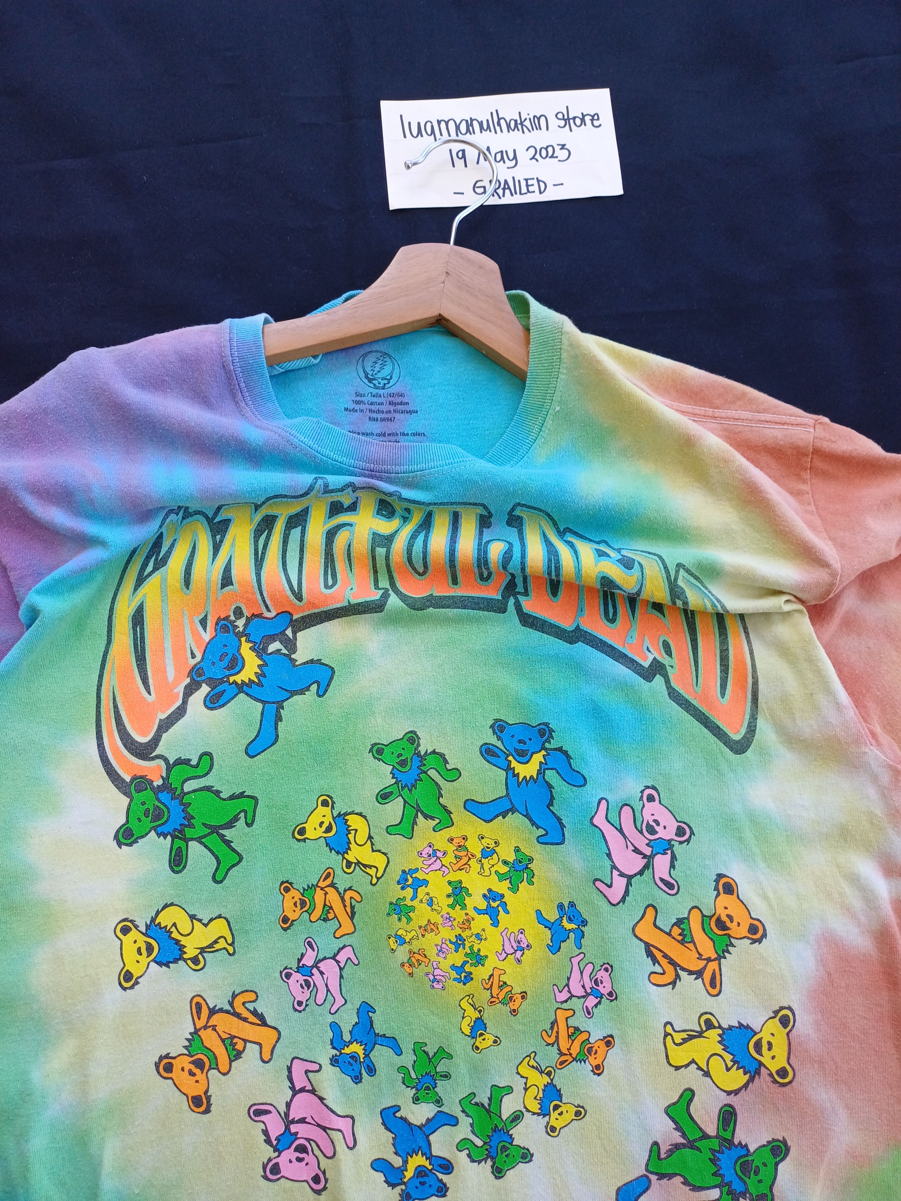 Grateful Dead Vintage Grateful Dead Tie Dye Tshirt Size US L / EU 52-54 / 3 - 6 Thumbnail
