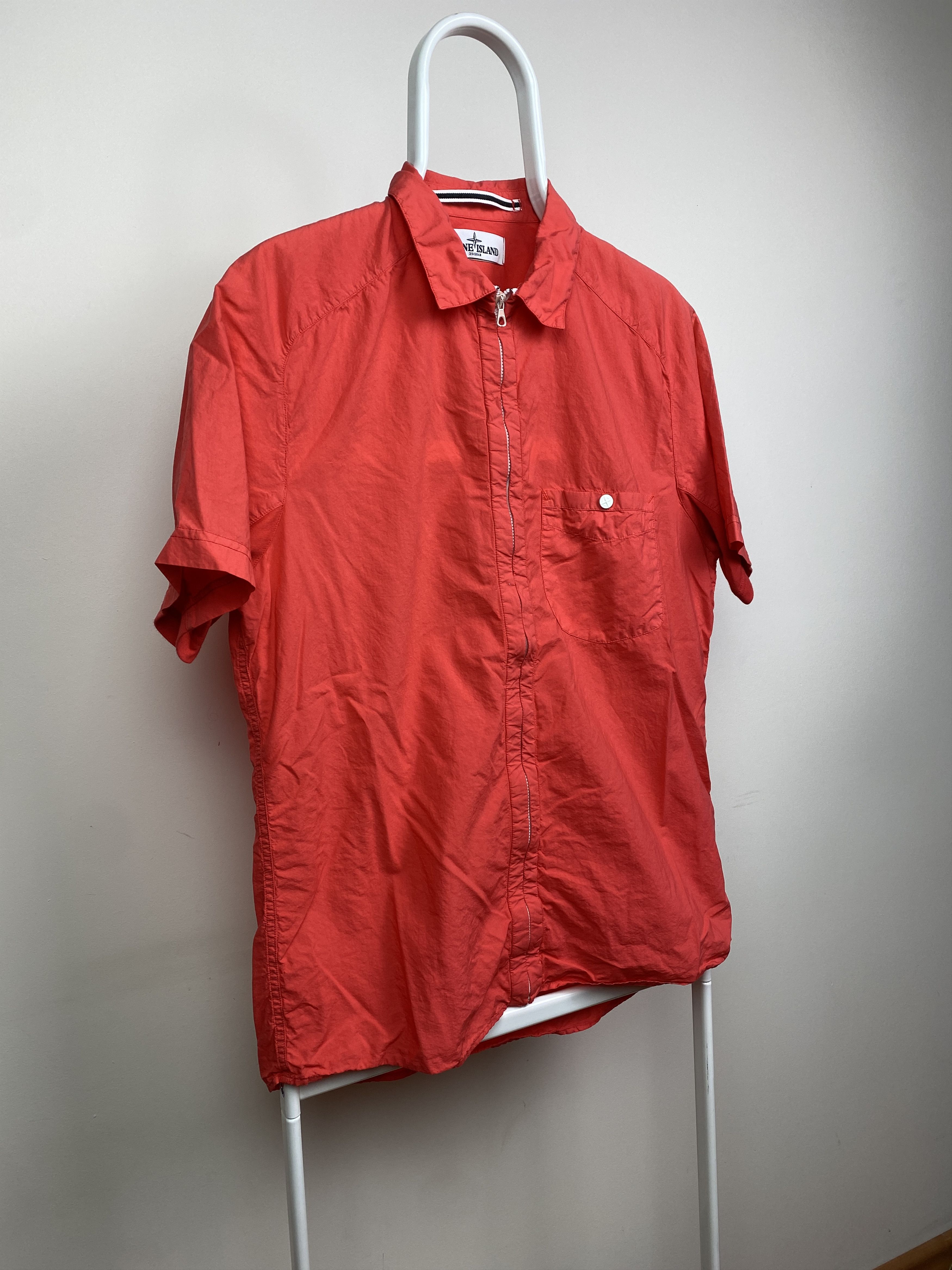 Stone Island Stone Island Zip Shirt Short Sleeve Size US L / EU 52-54 / 3 - 3 Thumbnail