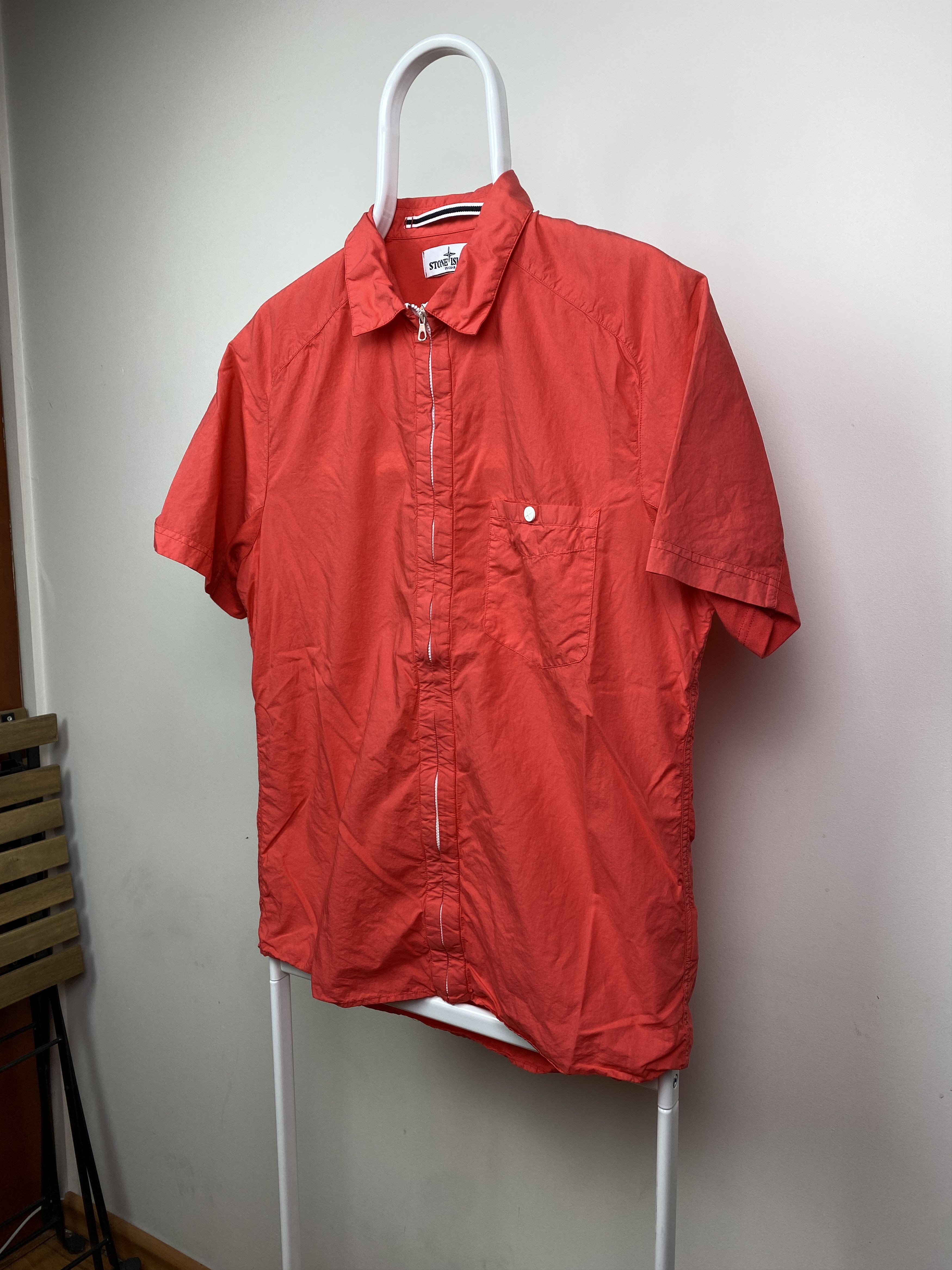 Stone Island Stone Island Zip Shirt Short Sleeve Size US L / EU 52-54 / 3 - 2 Thumbnail