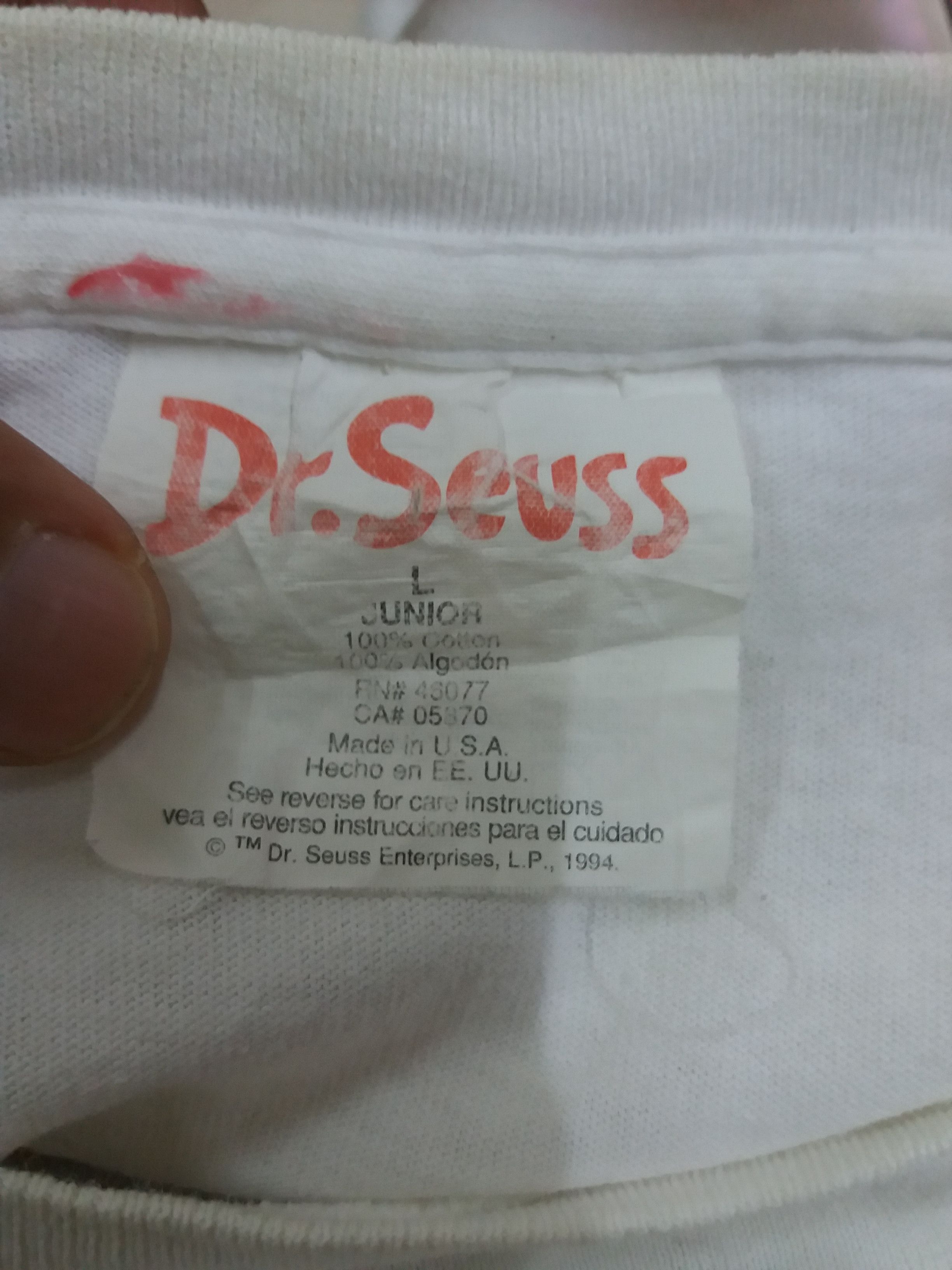 Vintage Vintage Dr. Seuss t-shirt copyright 1995 Made in USA Size US L / EU 52-54 / 3 - 3 Thumbnail