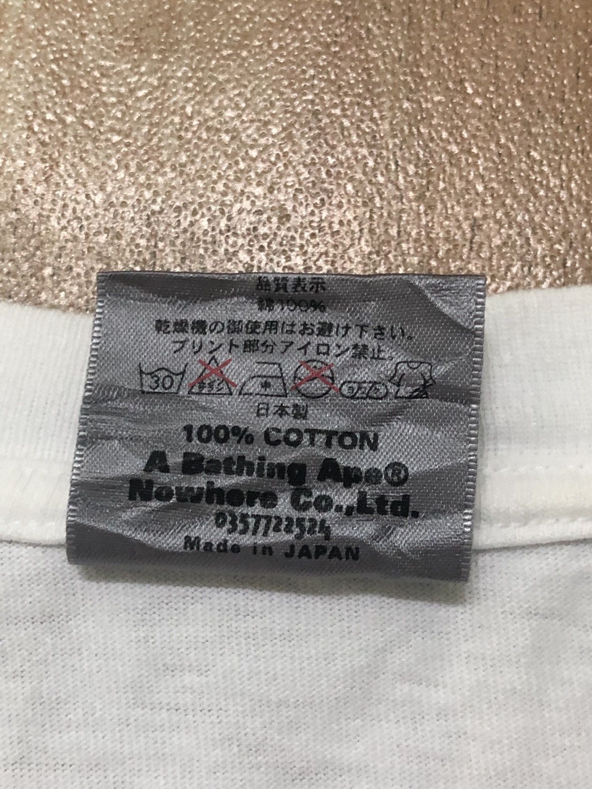Bape Og A Bathing Ape Tower Records Co Japan Tshirts Size US L / EU 52-54 / 3 - 6 Thumbnail