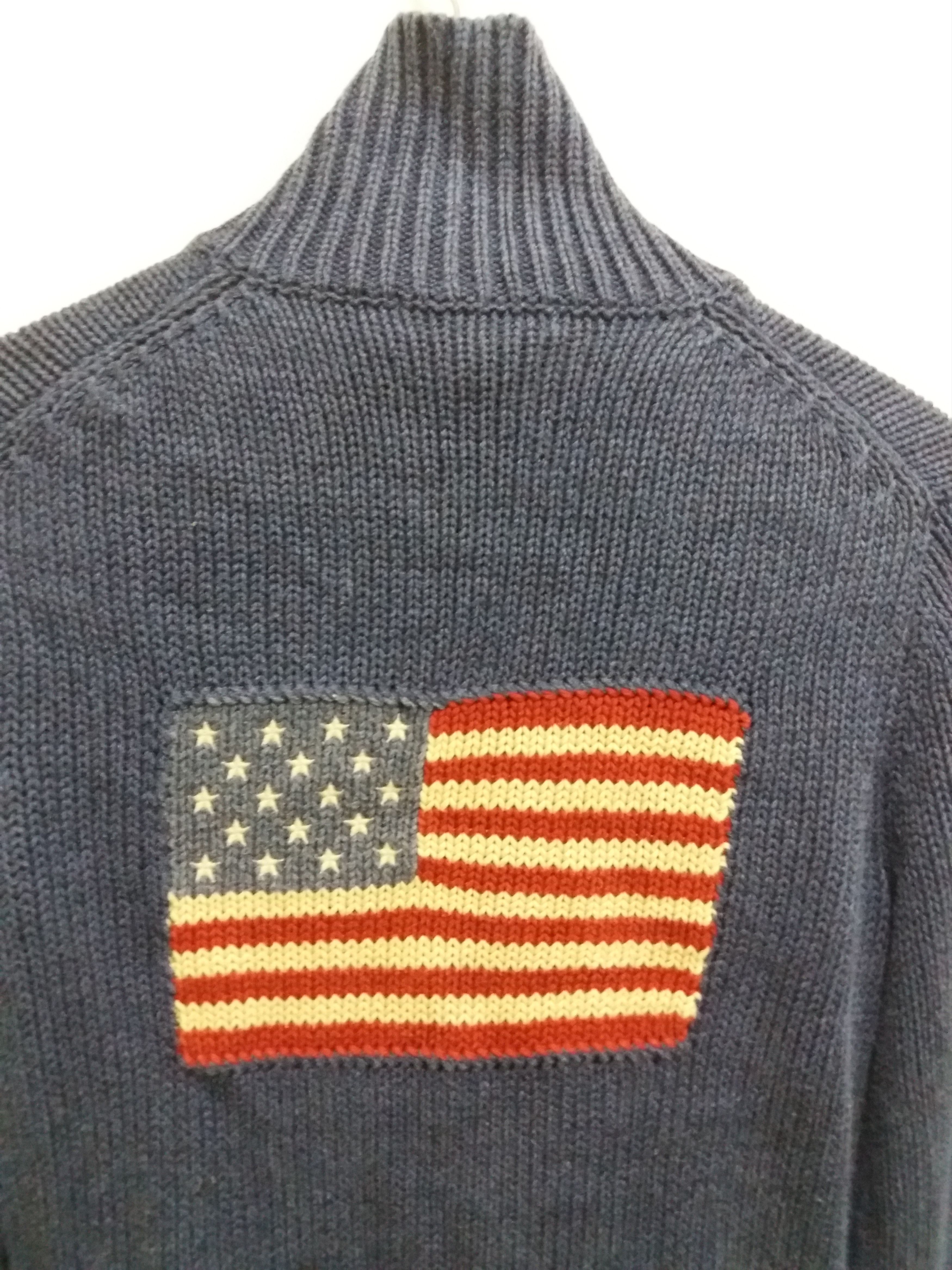 Polo Ralph Lauren Polo Ralph Lauren Knitwear for her big us flag logo Size US L / EU 52-54 / 3 - 3 Thumbnail