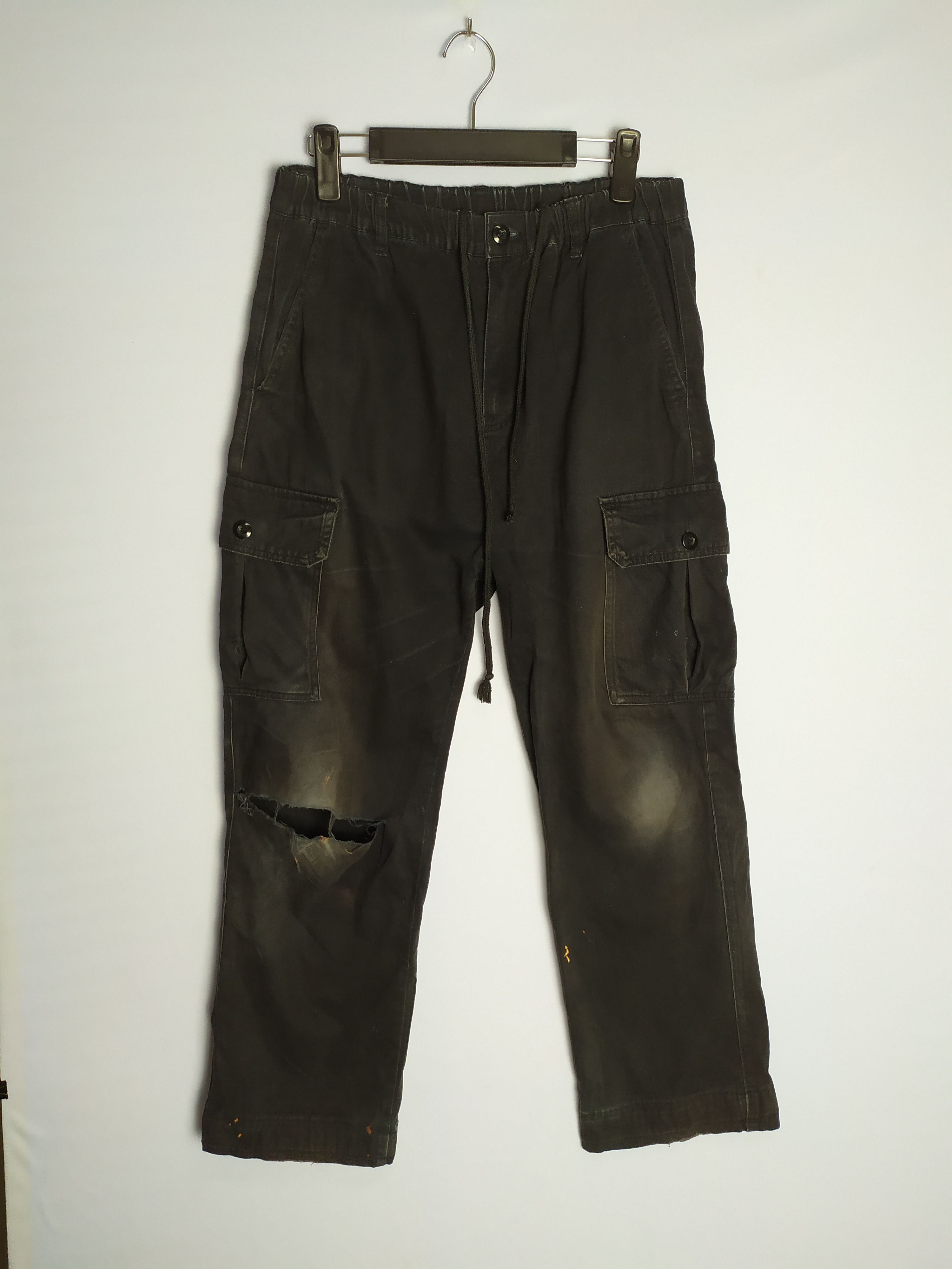 Japanese Brand JAPANESE BRAND FADED RIPPEP CARGO PANTS Size US 31 - 1 Thumbnail