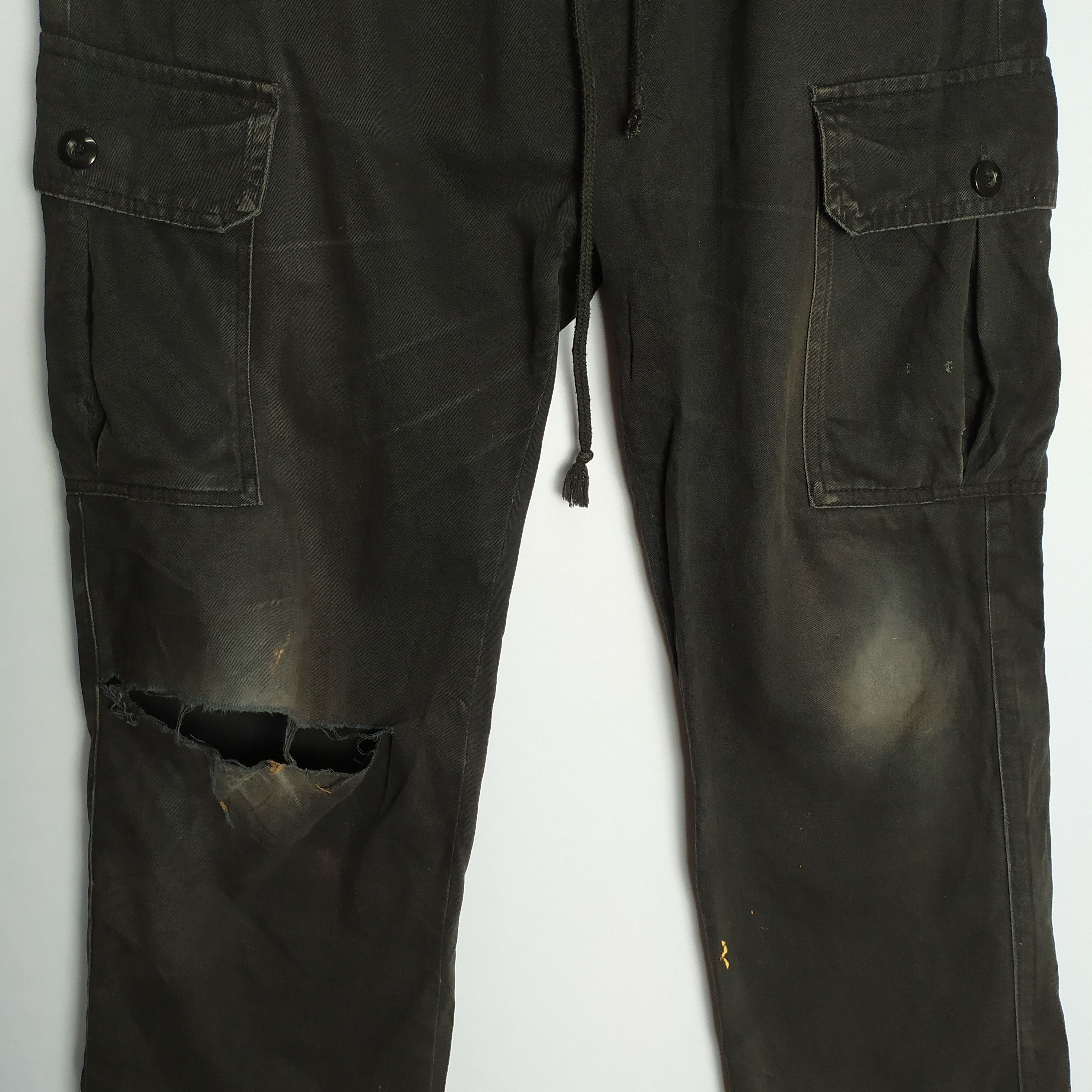 Japanese Brand JAPANESE BRAND FADED RIPPEP CARGO PANTS Size US 31 - 5 Thumbnail