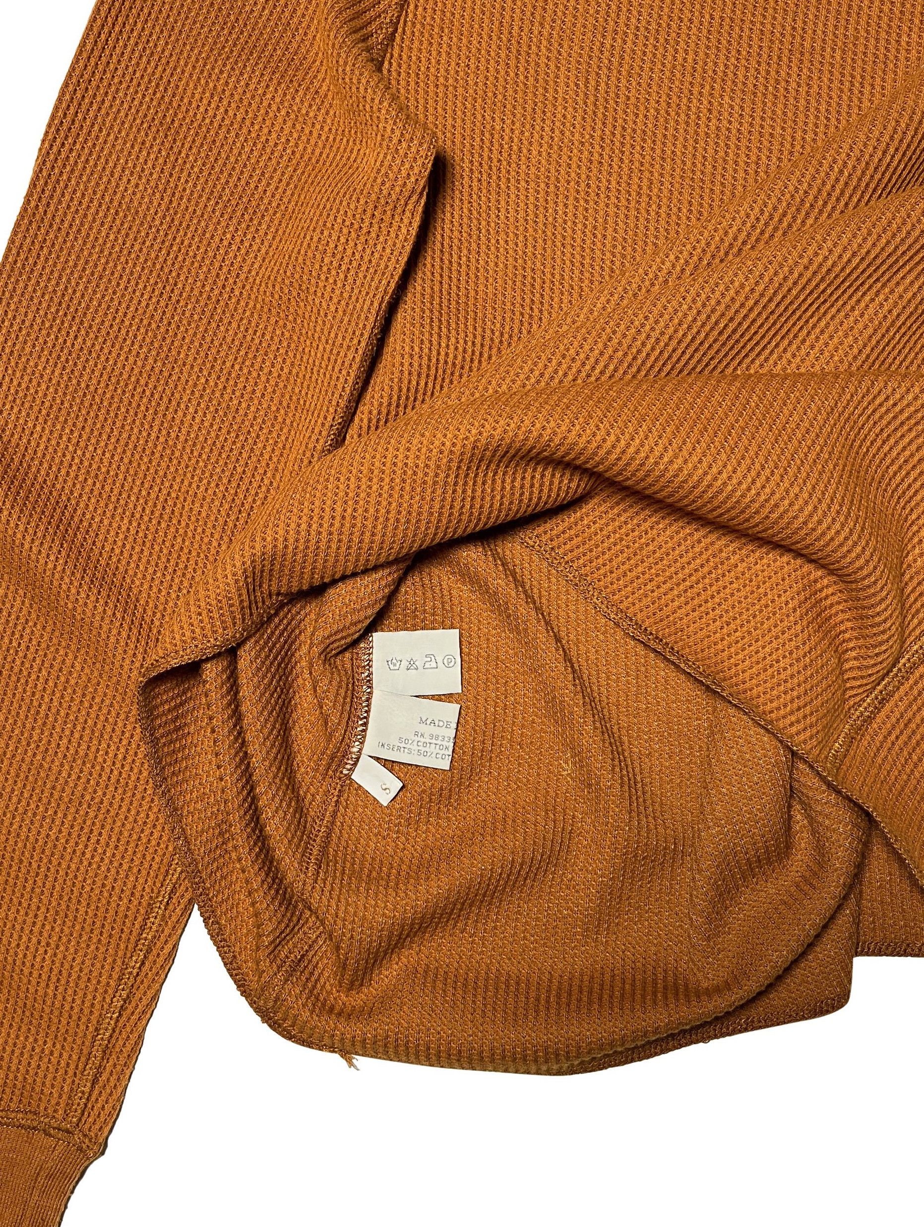Miu Miu ⚡️QUICK SALE⚡️1990's Miu Miu Orange Waffle-Knit T-Shirt Size S / US 4 / IT 40 - 4 Thumbnail