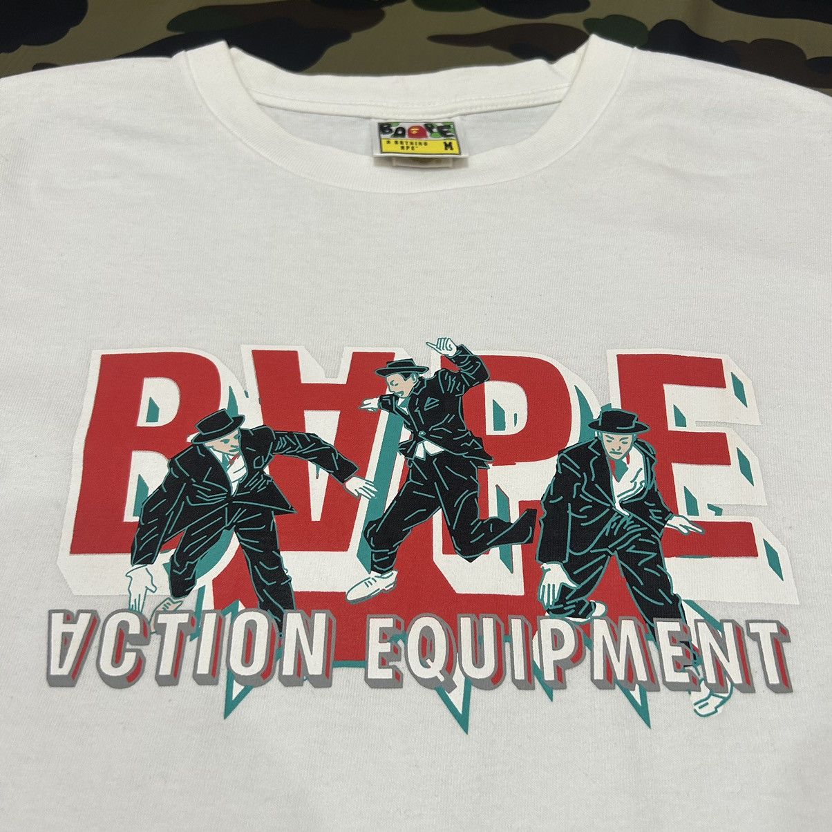 Bape BAPE ACTION EQUIPMENT Tee Size US M / EU 48-50 / 2 - 3 Thumbnail