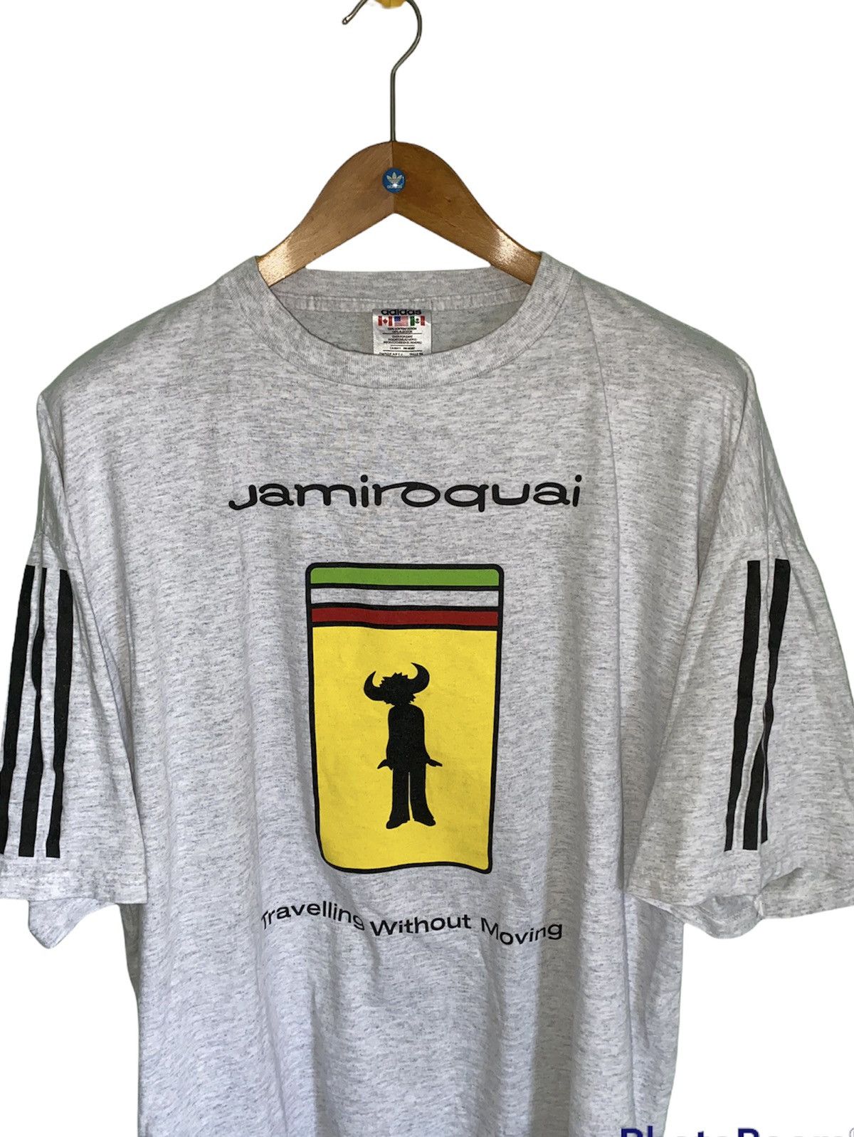 Adidas × Band Tees × Vintage VERY RARE! Vintage 90s Jamiroquai Adidas Promo Album Tee Size US XL / EU 56 / 4 - 3 Thumbnail