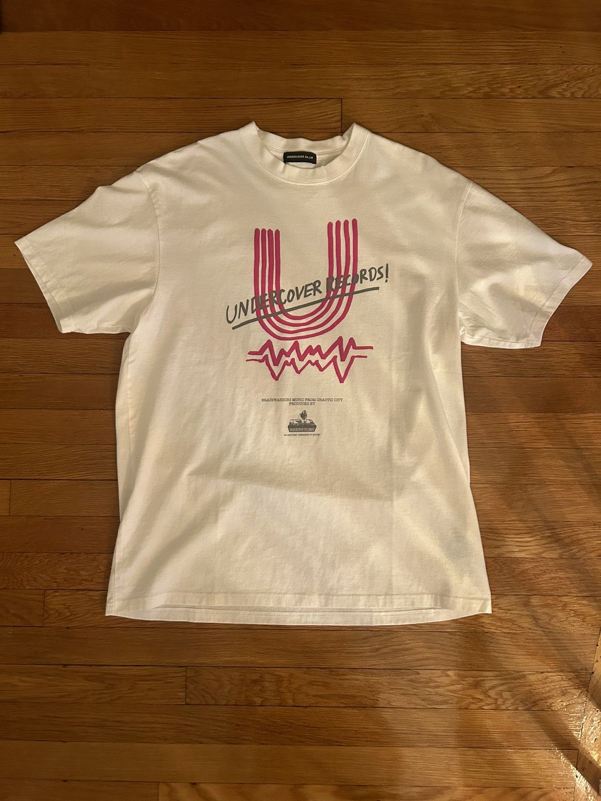Undercover Undercover Records Logo Pink White Shirt Size US L / EU 52-54 / 3 - 1 Thumbnail