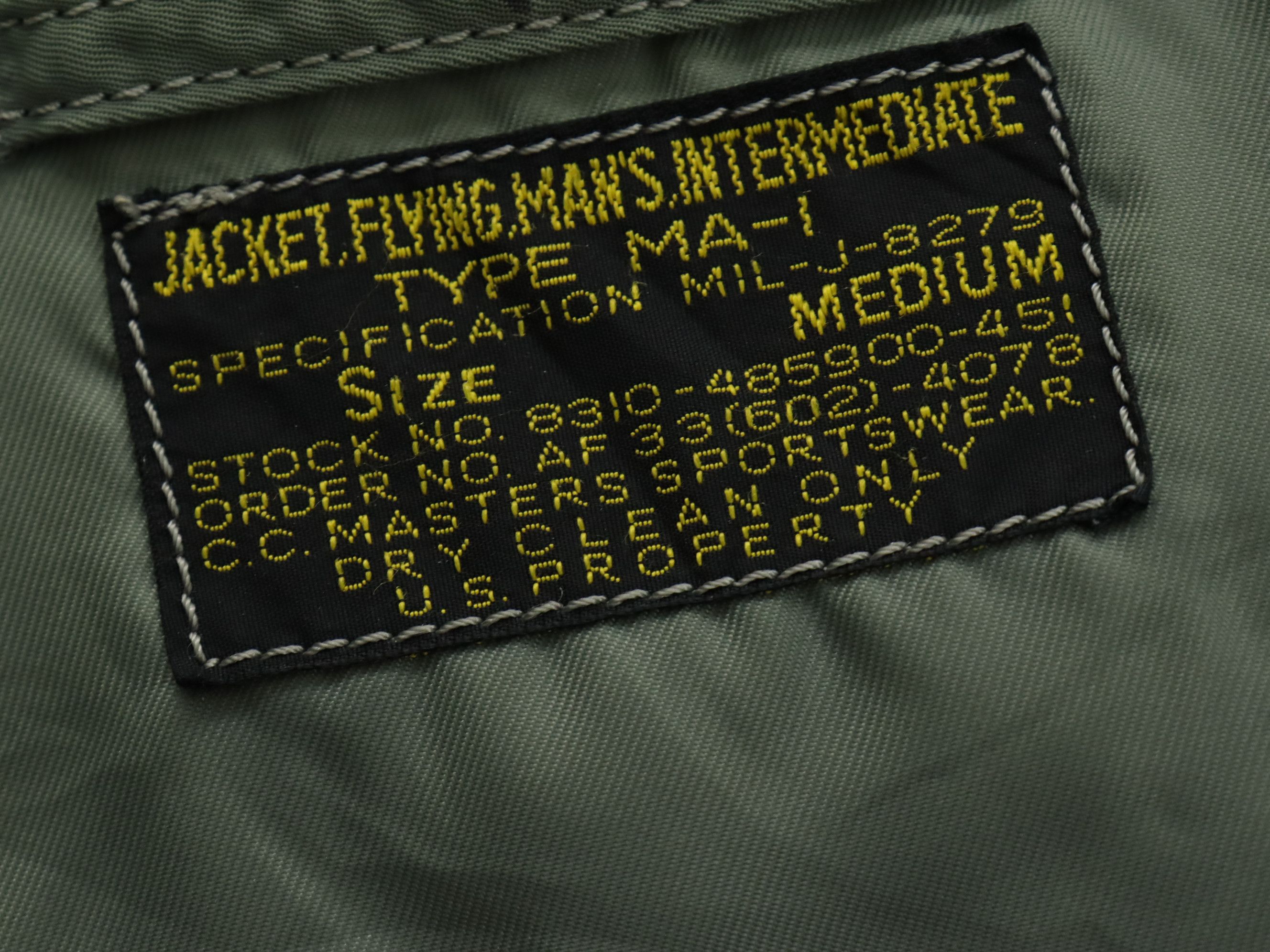 Pherrow's Pherrow's CC MASTERS Flight MA-1 Flying Jacket MIL-J 8279 Size US M / EU 48-50 / 2 - 16 Thumbnail