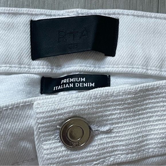 Rta $385 NWT RtA MEN BRYANT MID RISE SKINNY WHITE JEANS SZ 29 Size US 29 - 5 Thumbnail