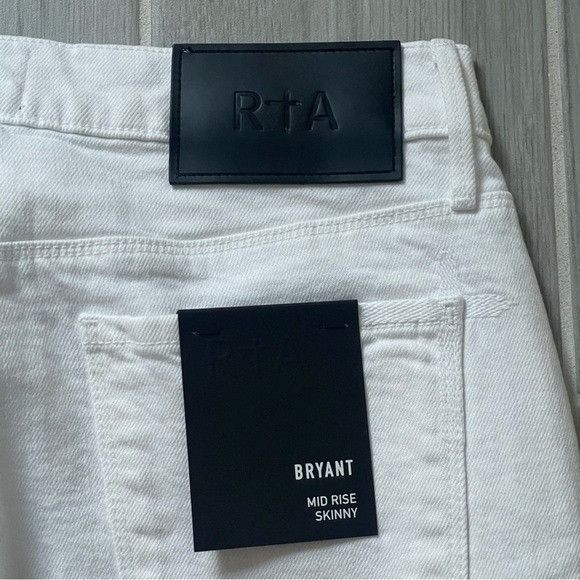 Rta $385 NWT RtA MEN BRYANT MID RISE SKINNY WHITE JEANS SZ 29 Size US 29 - 2 Thumbnail