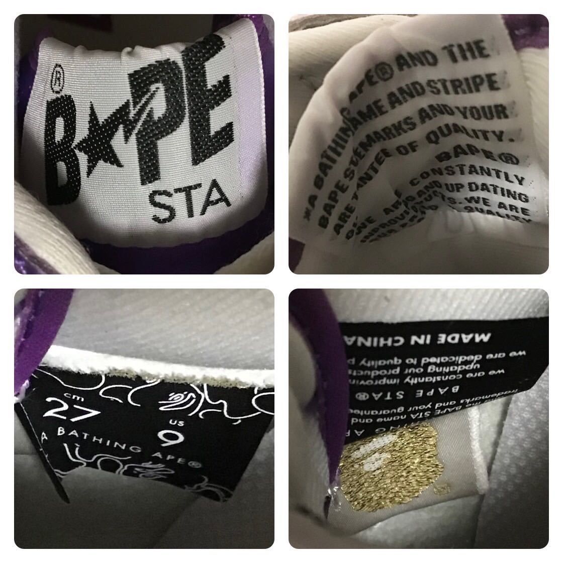 Bape Purple Foil BAPE STA sneakers a bathing ape shoes Size US 9 / EU 42 - 10 Thumbnail