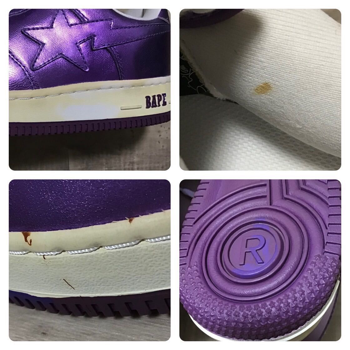 Bape Purple Foil BAPE STA sneakers a bathing ape shoes Size US 9 / EU 42 - 9 Thumbnail
