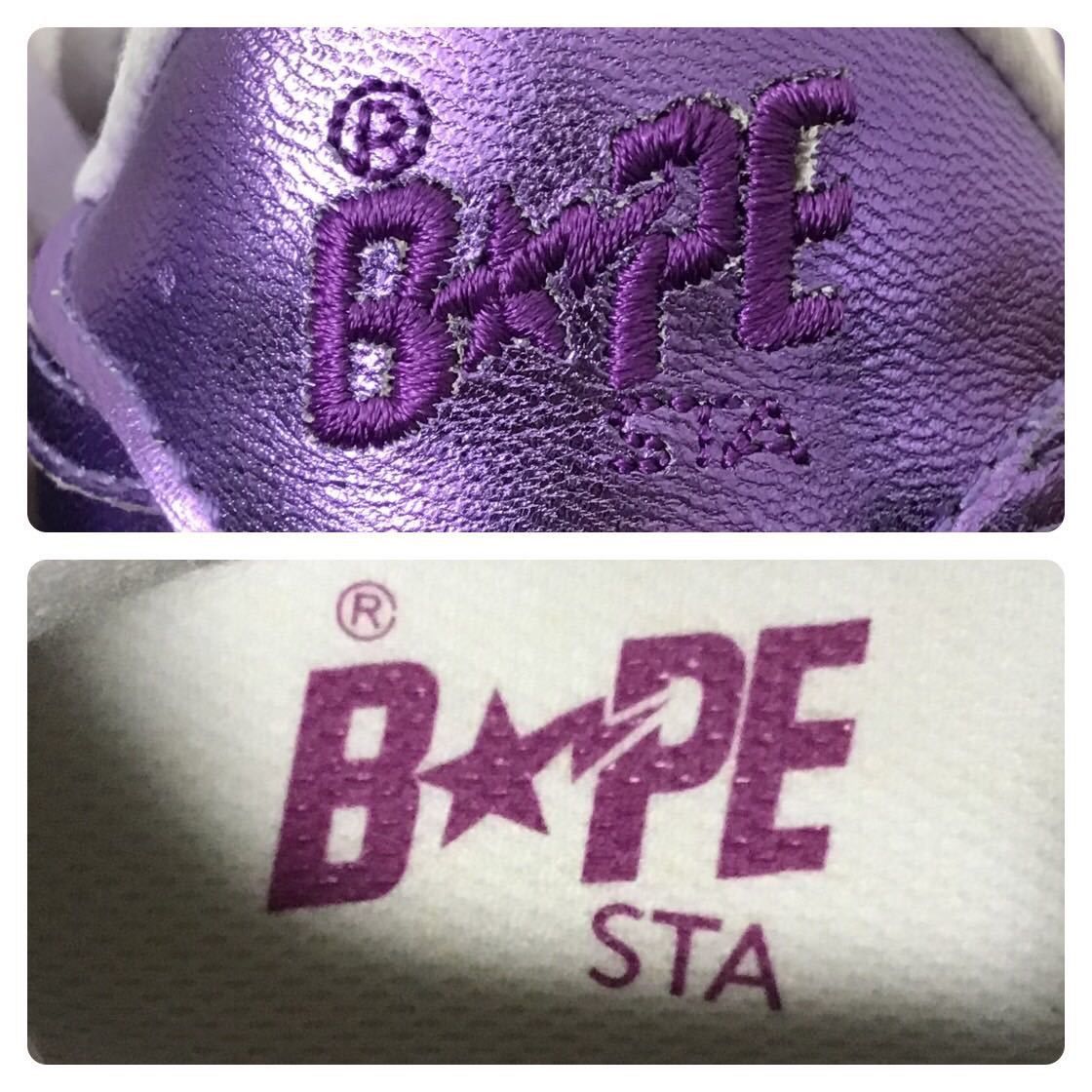 Bape Purple Foil BAPE STA sneakers a bathing ape shoes Size US 9 / EU 42 - 7 Thumbnail