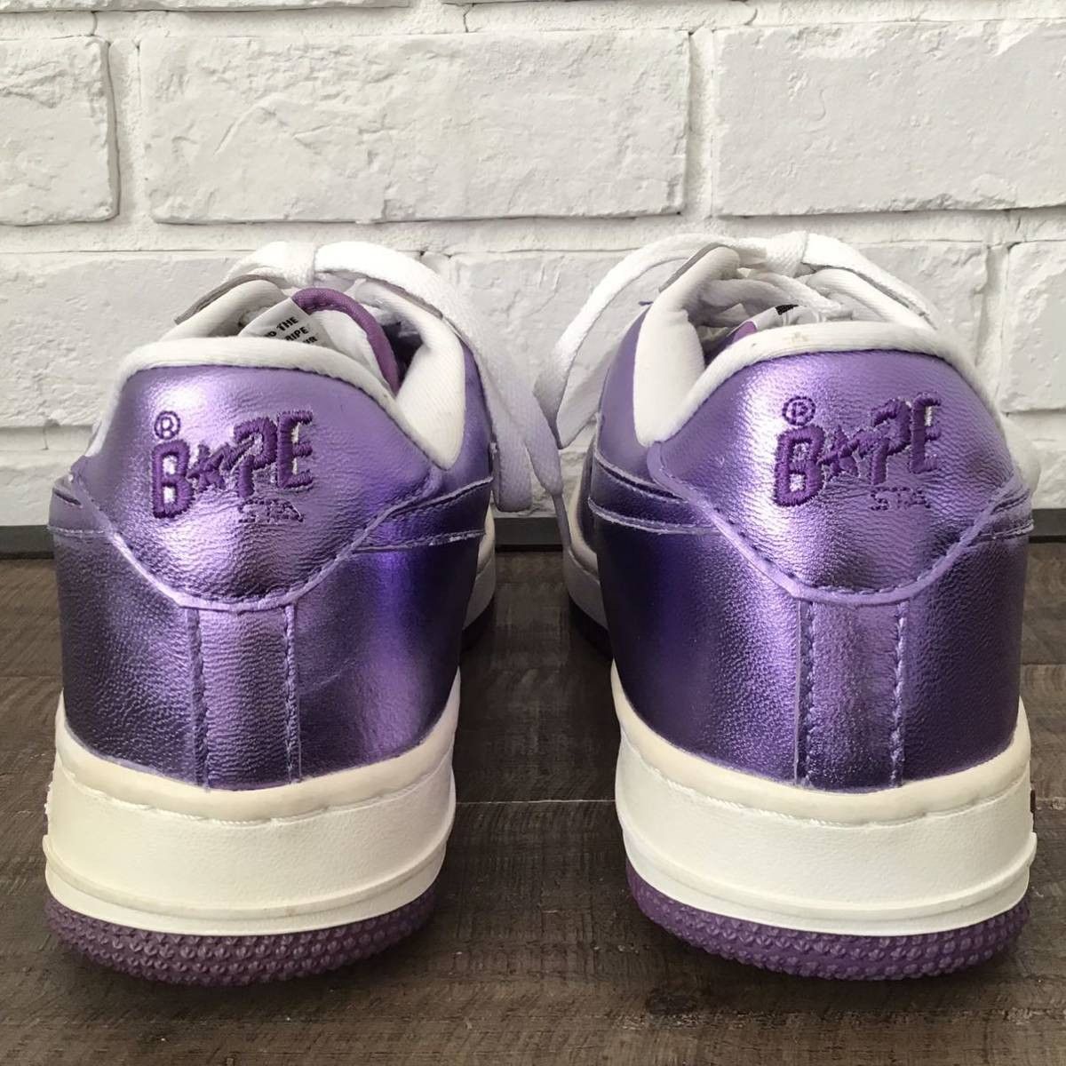 Bape Purple Foil BAPE STA sneakers a bathing ape shoes Size US 9 / EU 42 - 5 Thumbnail