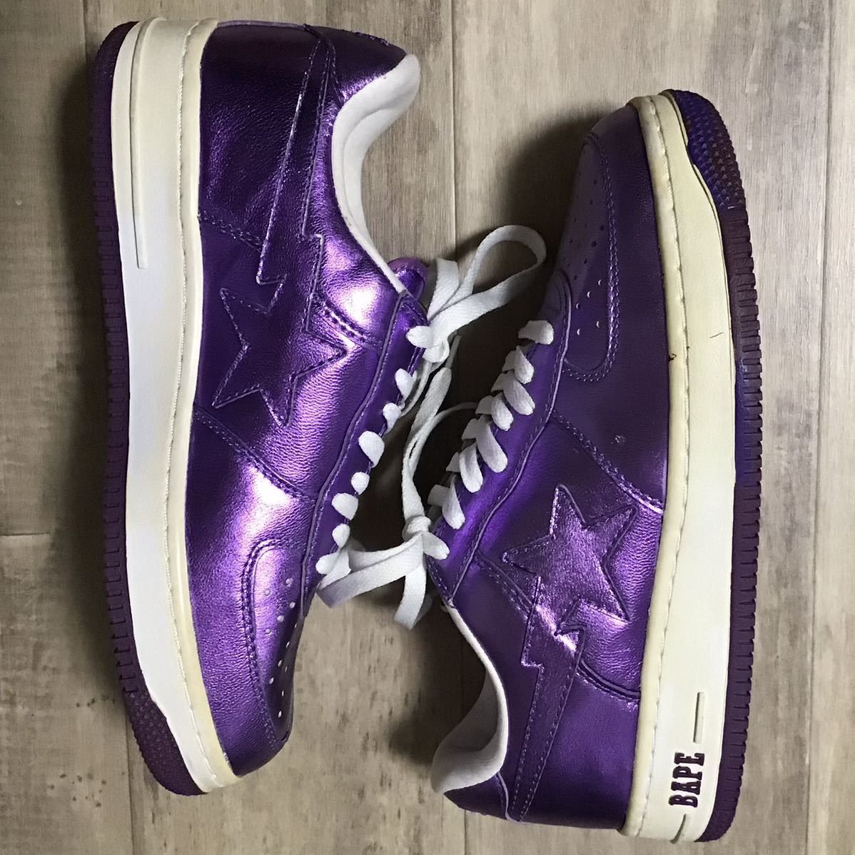 Bape Purple Foil BAPE STA sneakers a bathing ape shoes Size US 9 / EU 42 - 3 Thumbnail