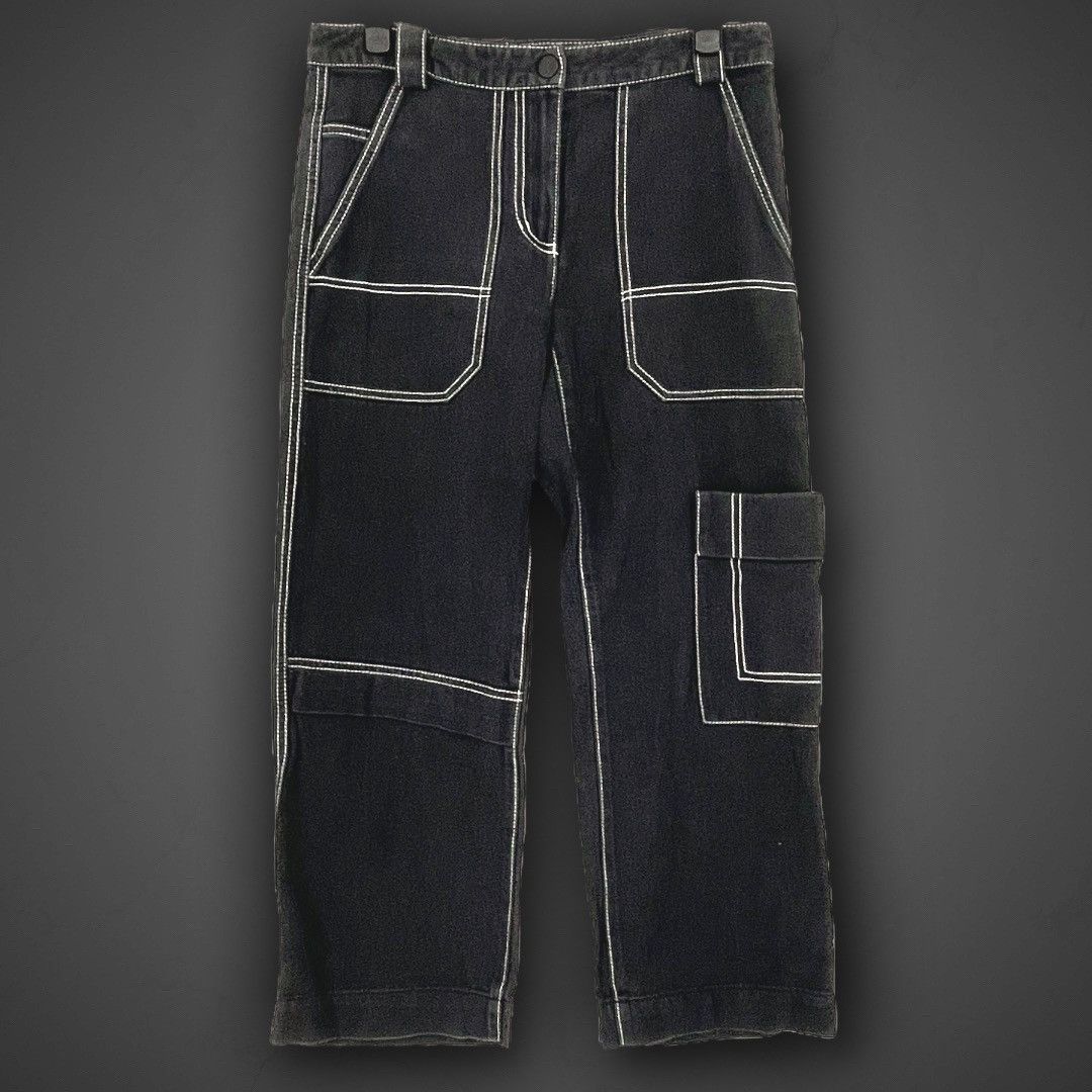 3.1 Phillip Lim 💥Archive💥 Contrast Stitch - Double Leg - Cropped Pants Size US 30 / EU 46 - 1 Thumbnail