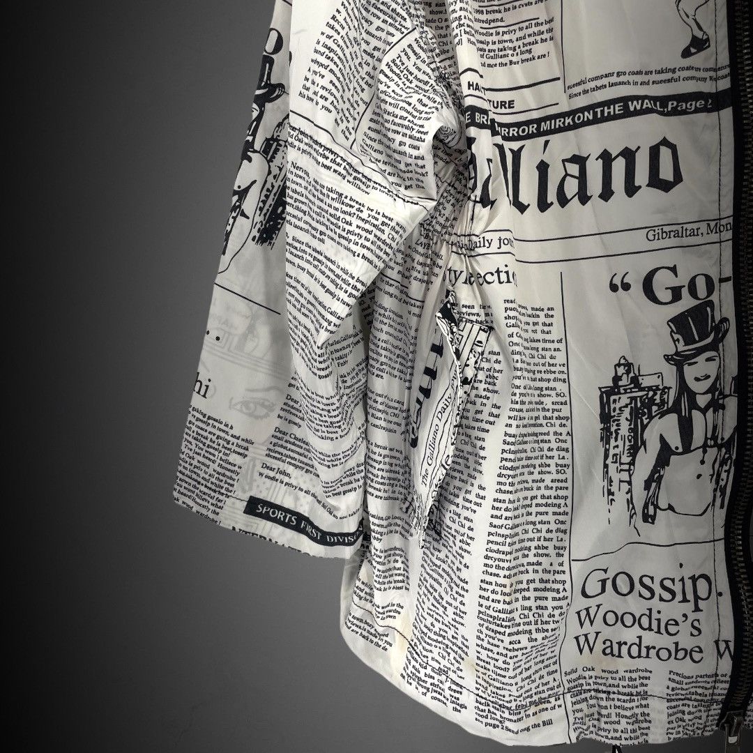 Vivienne Westwood Anglomania ‘Galliano is Dead’ Newsprint Parka Jacket Size XS / US 0-2 / IT 36-38 - 5 Thumbnail