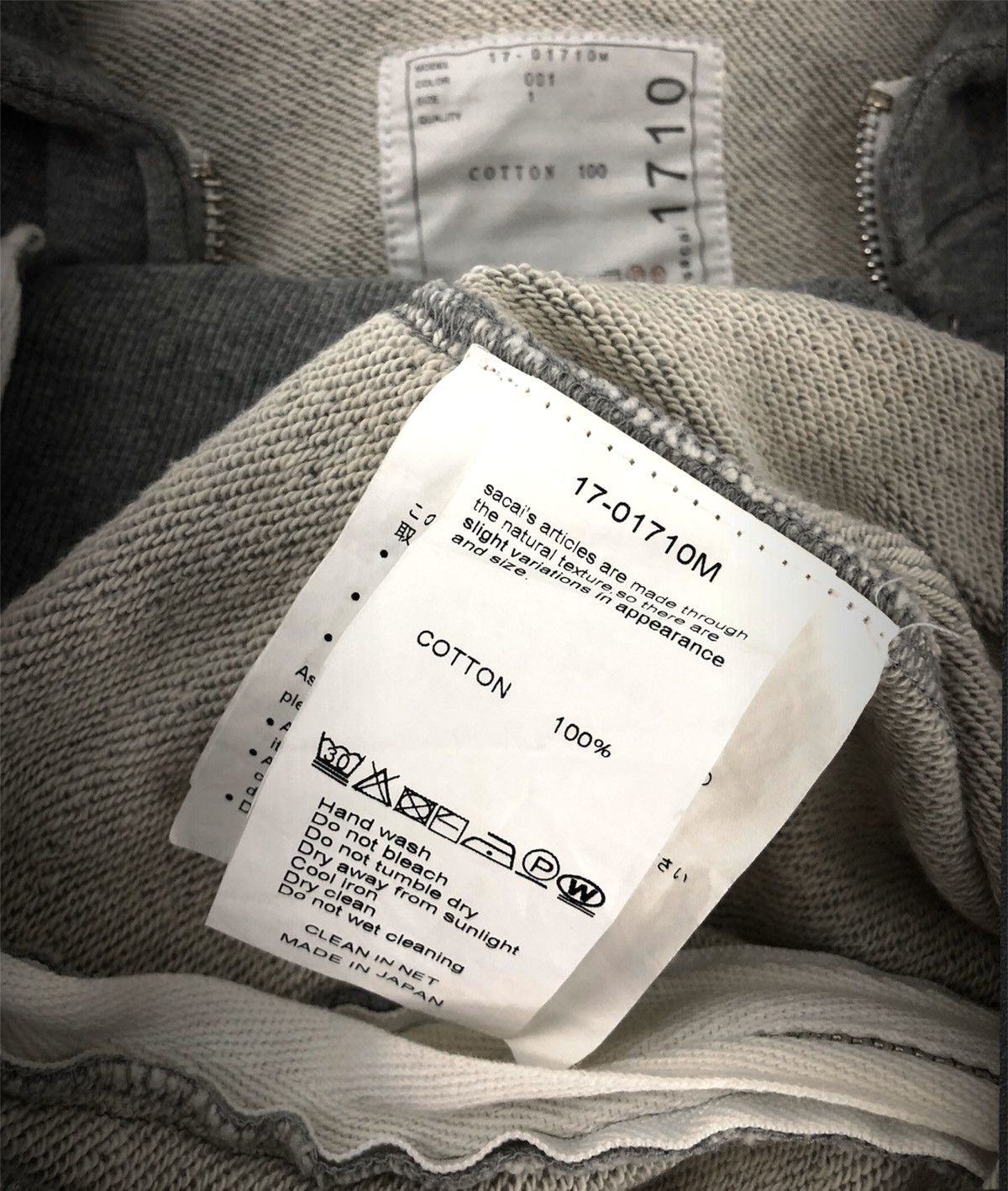 Sacai Double Zip Hoodie - 1710 Size US S / EU 44-46 / 1 - 6 Thumbnail