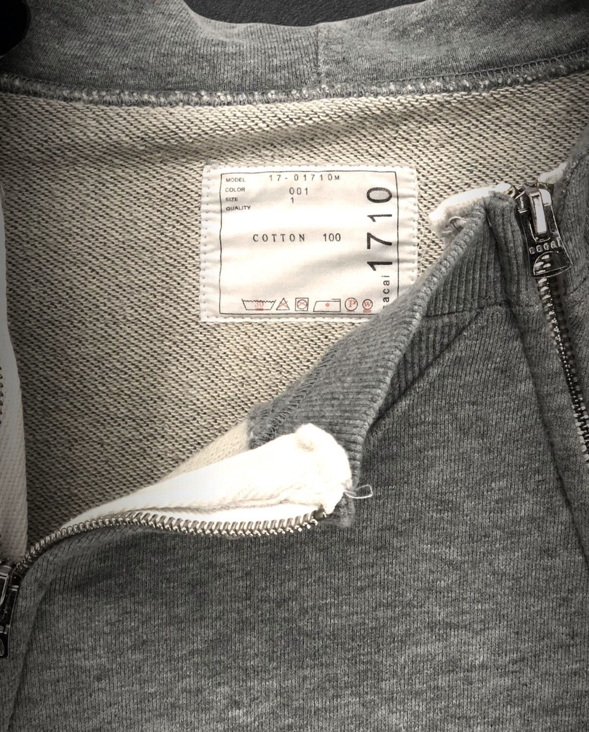 Sacai Double Zip Hoodie - 1710 Size US S / EU 44-46 / 1 - 5 Thumbnail