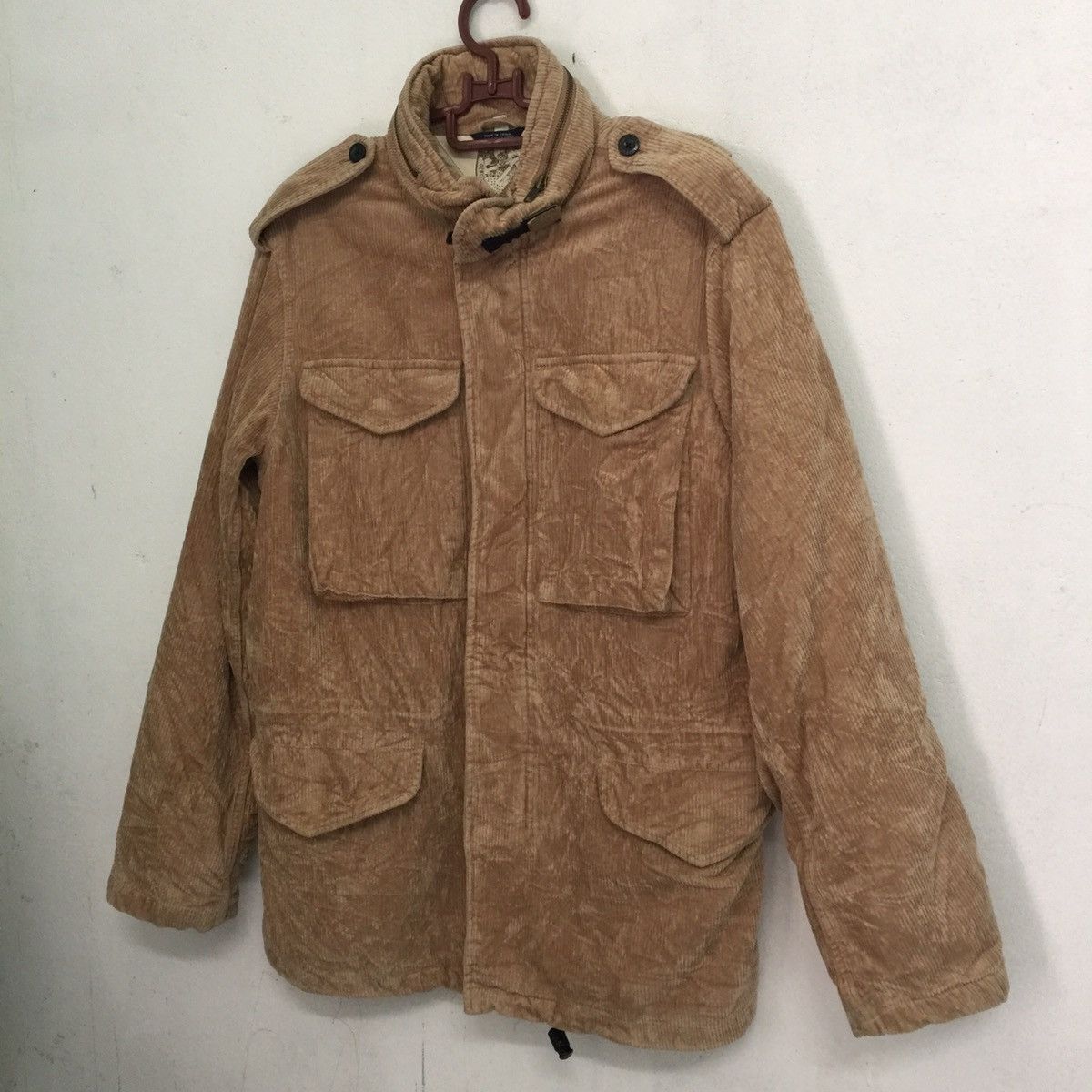 image of Outdoor Life x Tommy Hilfiger Outdoor Corduroy Tommy Hilfiger Jacket Hoodie, Men's (Size Medium)