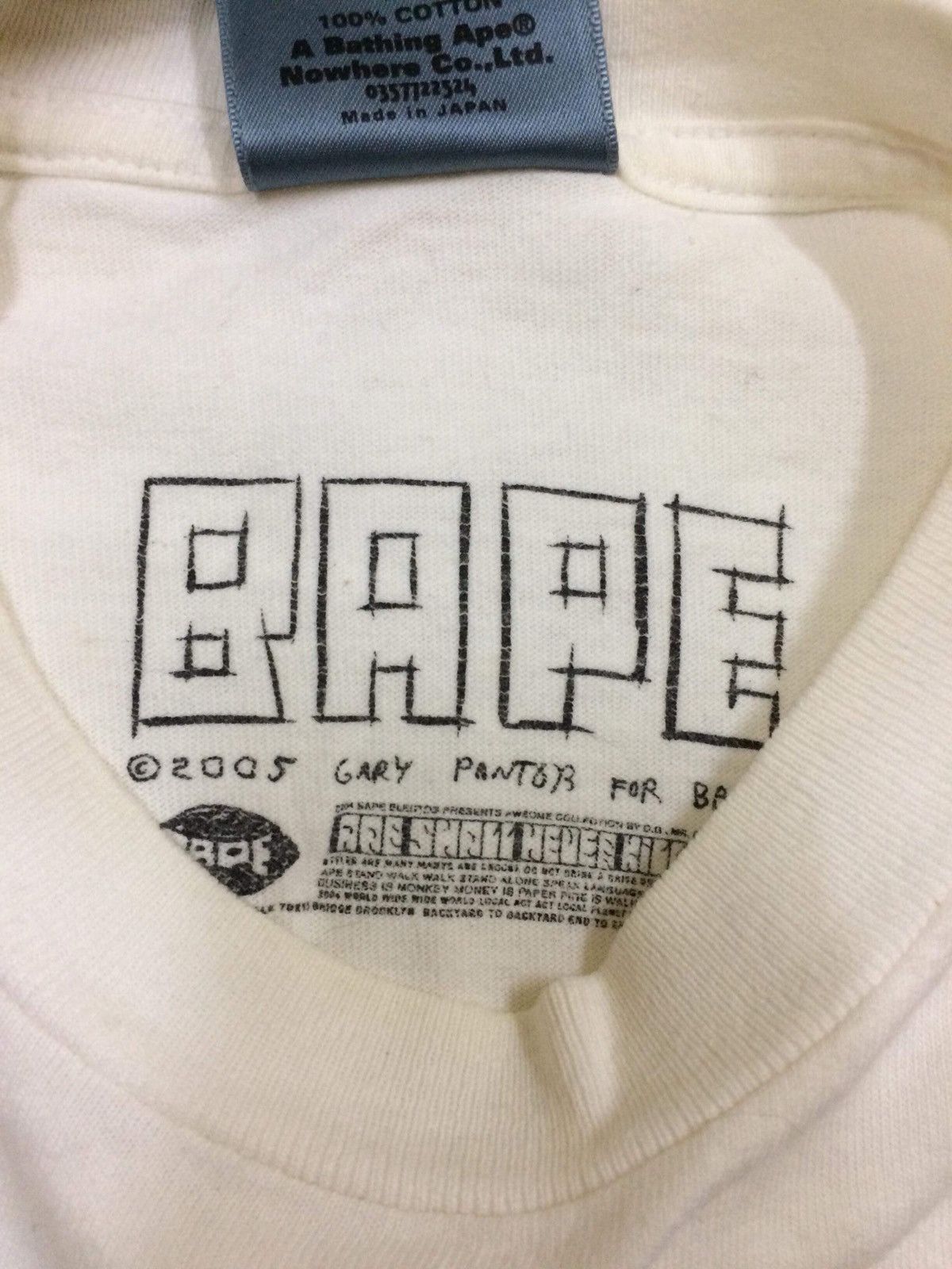 Bape Og Bape Gary Panter Size US S / EU 44-46 / 1 - 3 Thumbnail