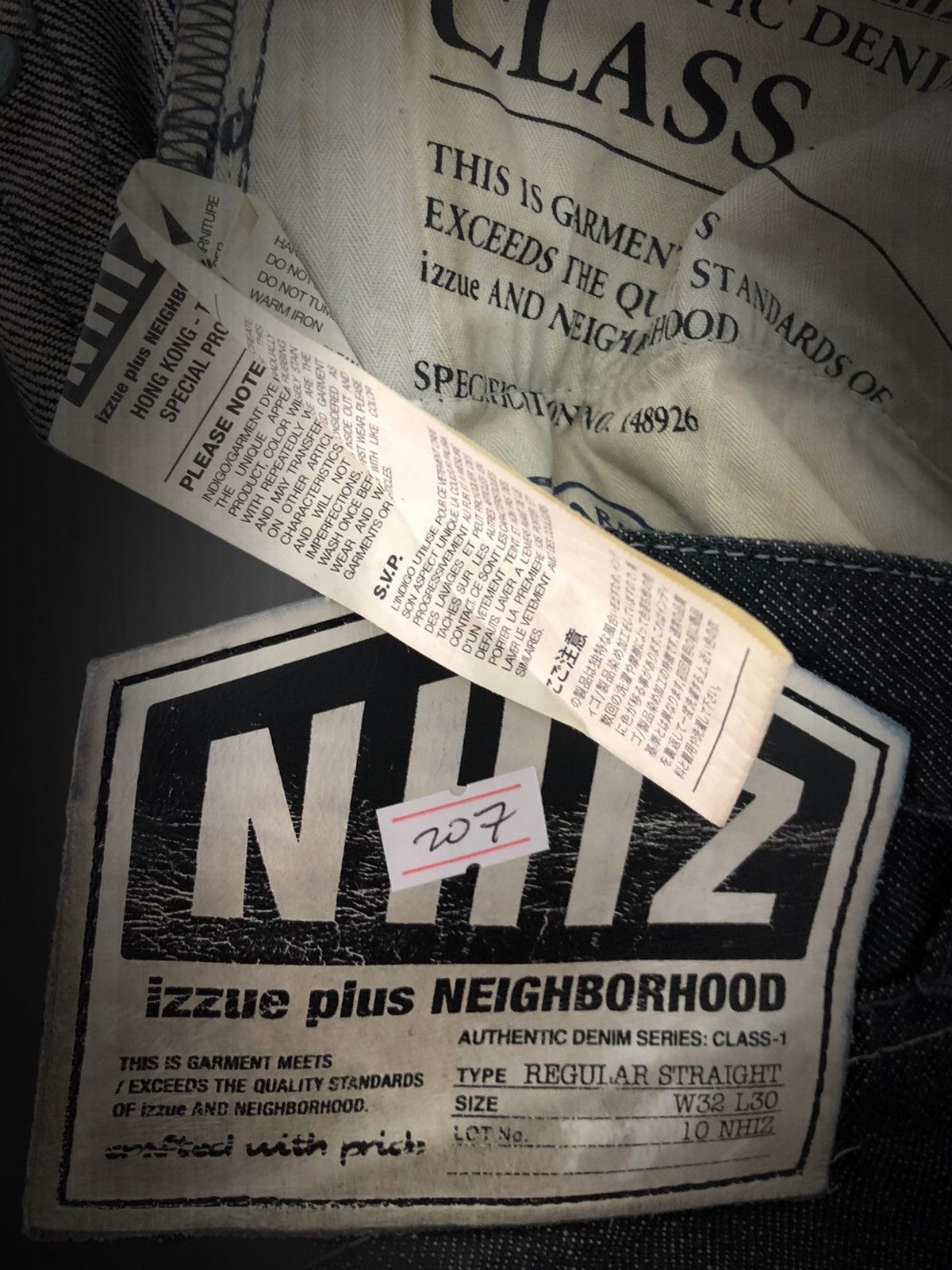 izzue NHIZ: Straight Selvedge Denim Size US 32 / EU 48 - 6 Thumbnail