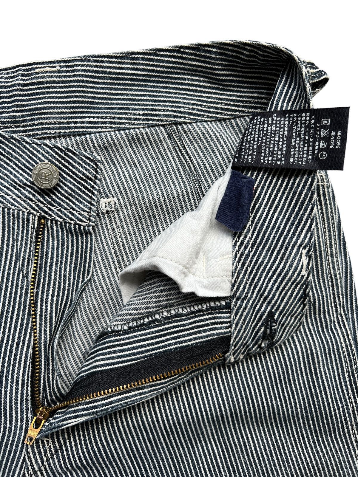 45rpm Vintage 45 Rpm Japan Stripe Denim Pants 30x29 Size US 30 / EU 46 - 8 Thumbnail