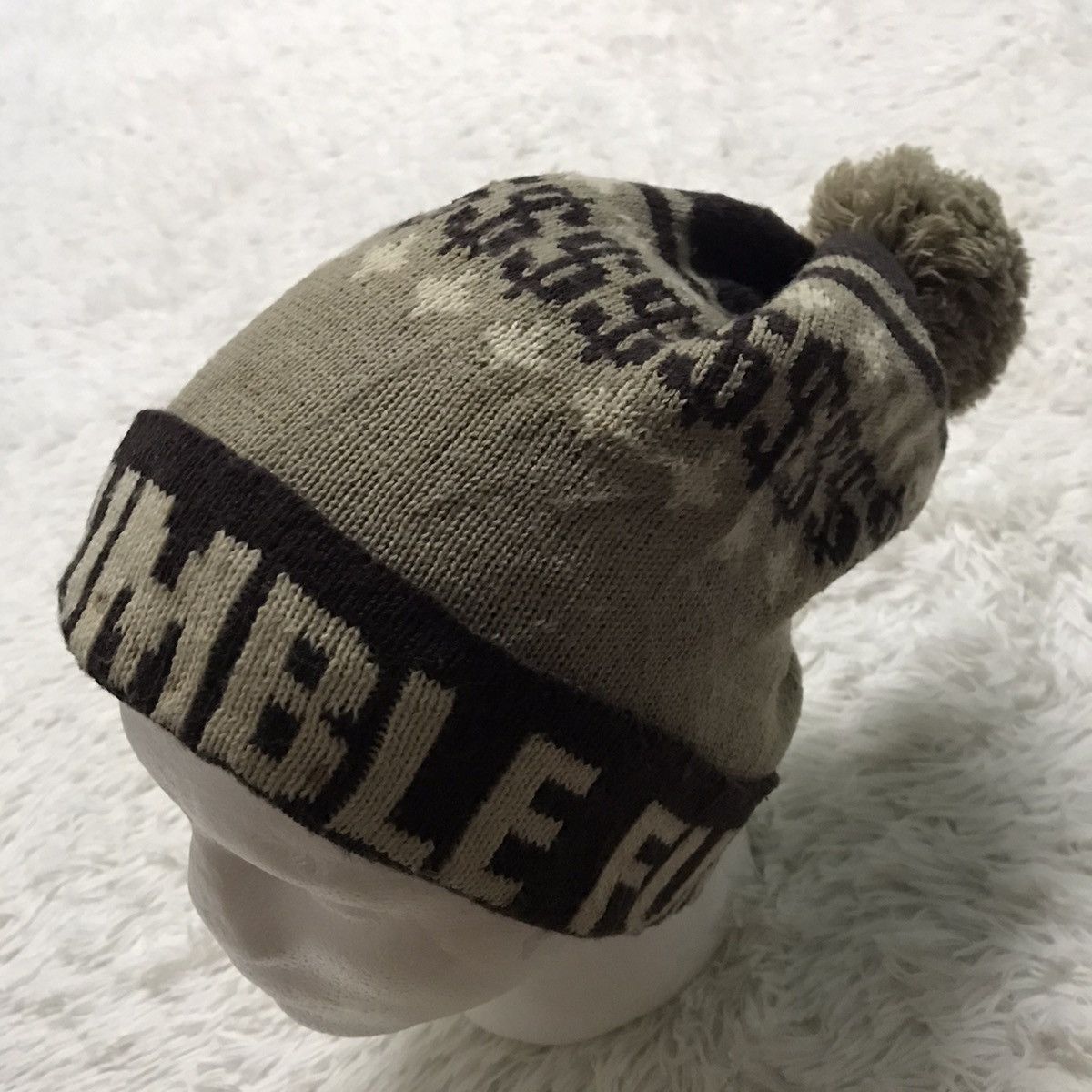 Japanese Brand Nice design beanie beanie hat snow cap Size ONE SIZE - 8 Thumbnail