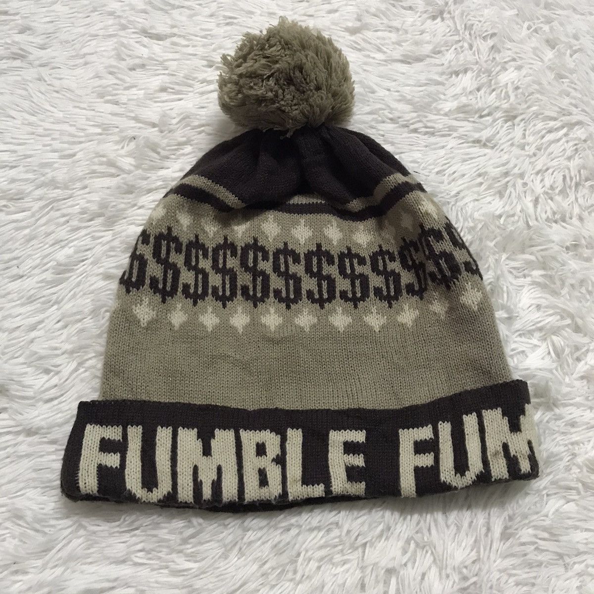 Japanese Brand Nice design beanie beanie hat snow cap Size ONE SIZE - 2 Thumbnail