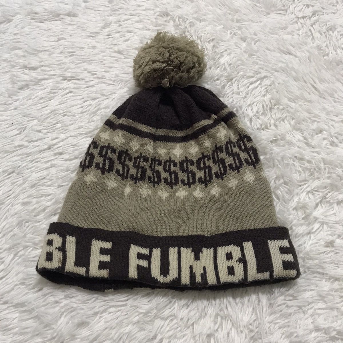 Japanese Brand Nice design beanie beanie hat snow cap Size ONE SIZE - 3 Thumbnail