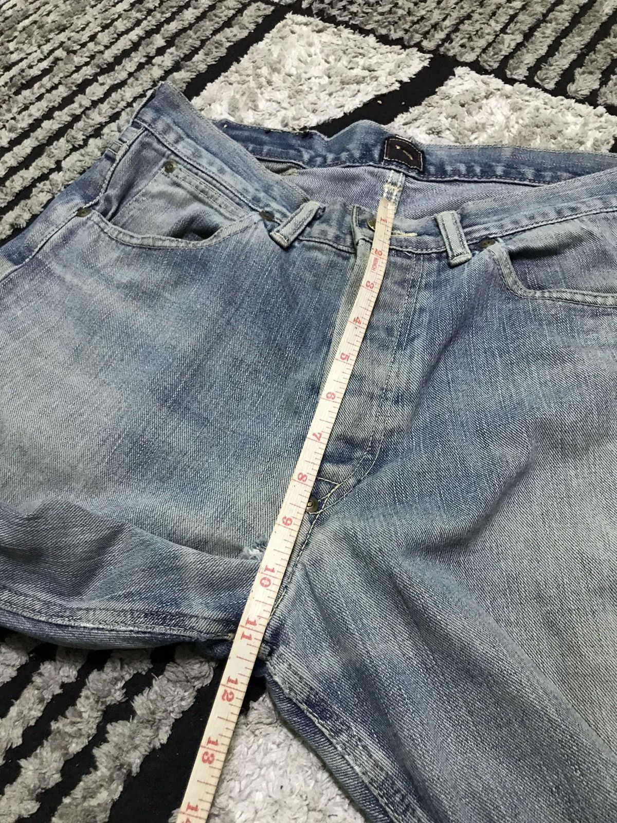 Lee 32x27 Vintage Lee sanforized selvedge light wash blue jeans Size US 34 / EU 50 - 15 Thumbnail