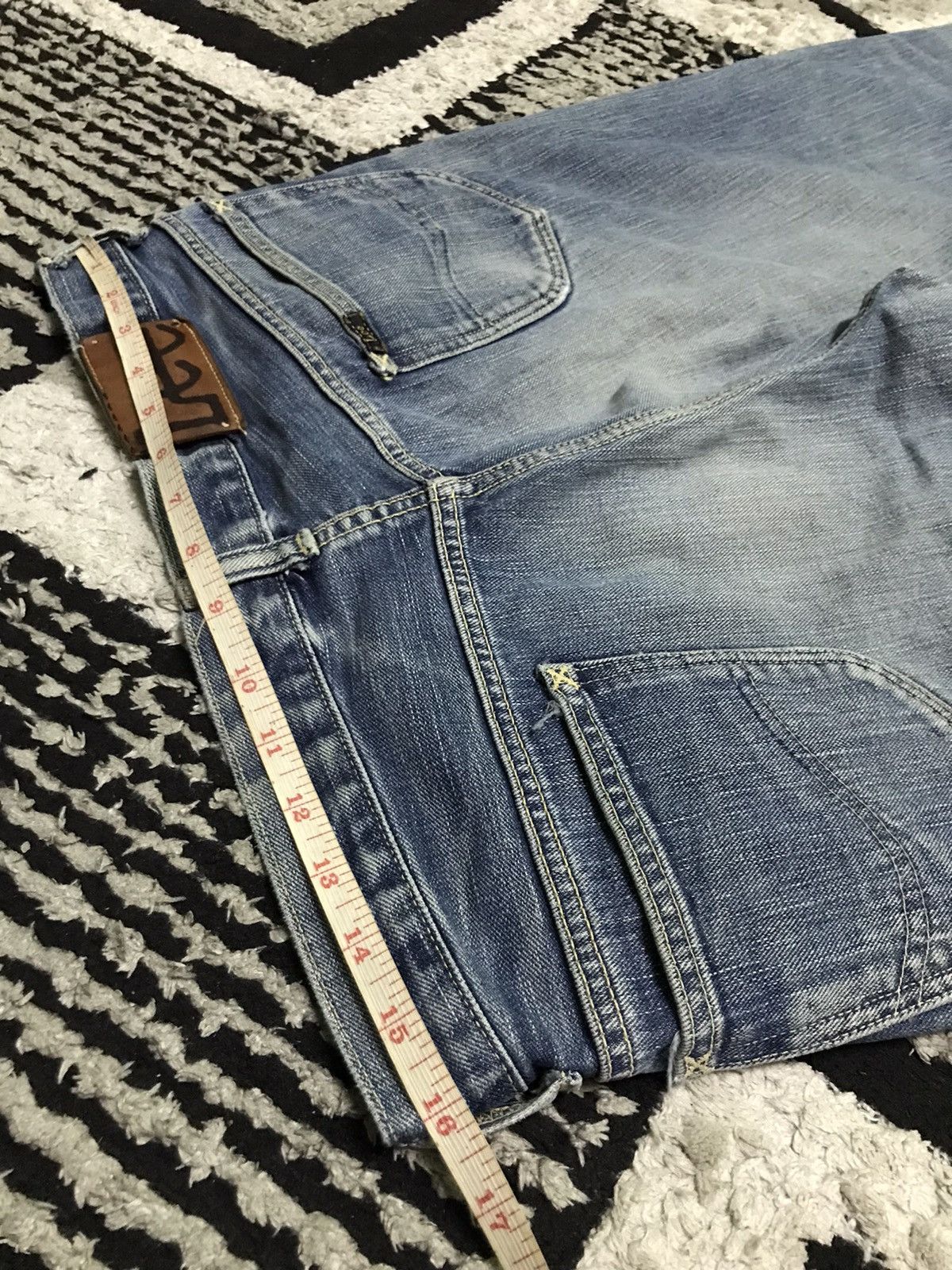 Lee 32x27 Vintage Lee sanforized selvedge light wash blue jeans Size US 34 / EU 50 - 9 Thumbnail