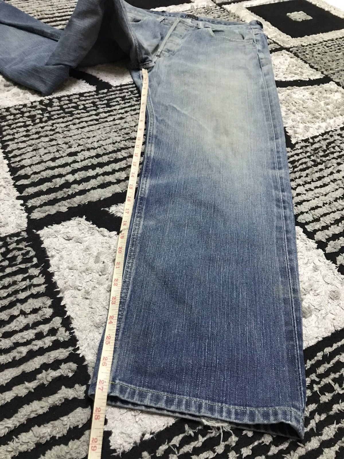 Lee 32x27 Vintage Lee sanforized selvedge light wash blue jeans Size US 34 / EU 50 - 12 Thumbnail
