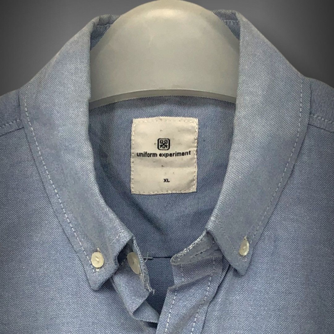Fragment Design Chambray Mid Striped L/S Button Up Shirt Size US XL / EU 56 / 4 - 4 Thumbnail