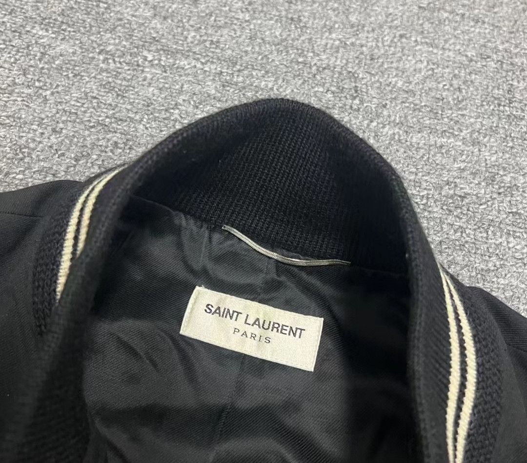 Saint Laurent Paris Saint Laurent Black Baseball Jacket Size US S / EU 44-46 / 1 - 3 Thumbnail