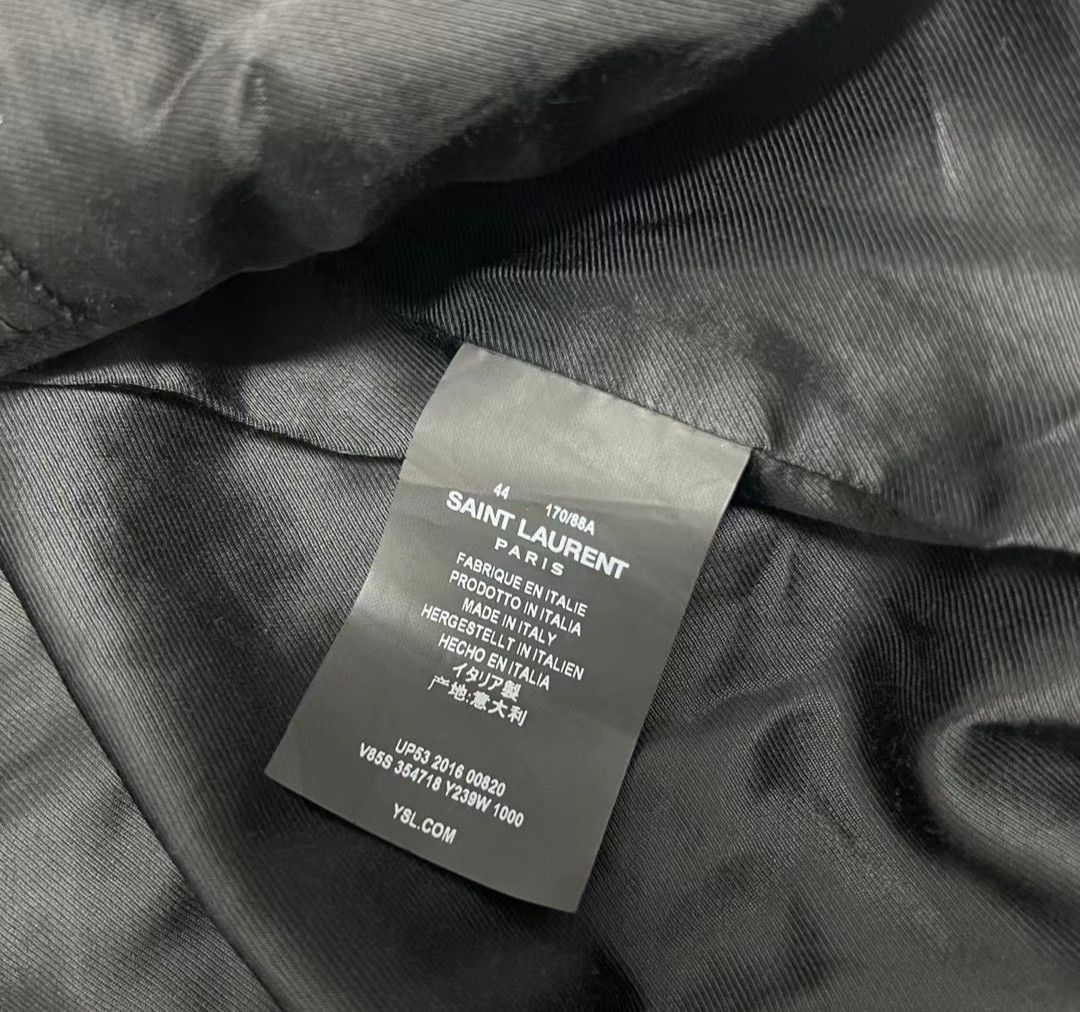 Saint Laurent Paris Saint Laurent Black Baseball Jacket Size US S / EU 44-46 / 1 - 4 Thumbnail