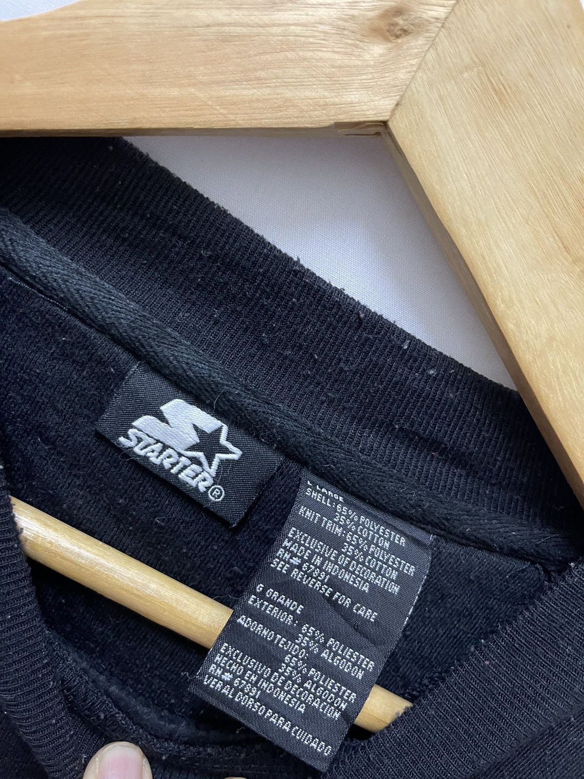 Starter × Vintage Vintage Starter Embroidered Sweatshirt Black Size US L / EU 52-54 / 3 - 4 Thumbnail