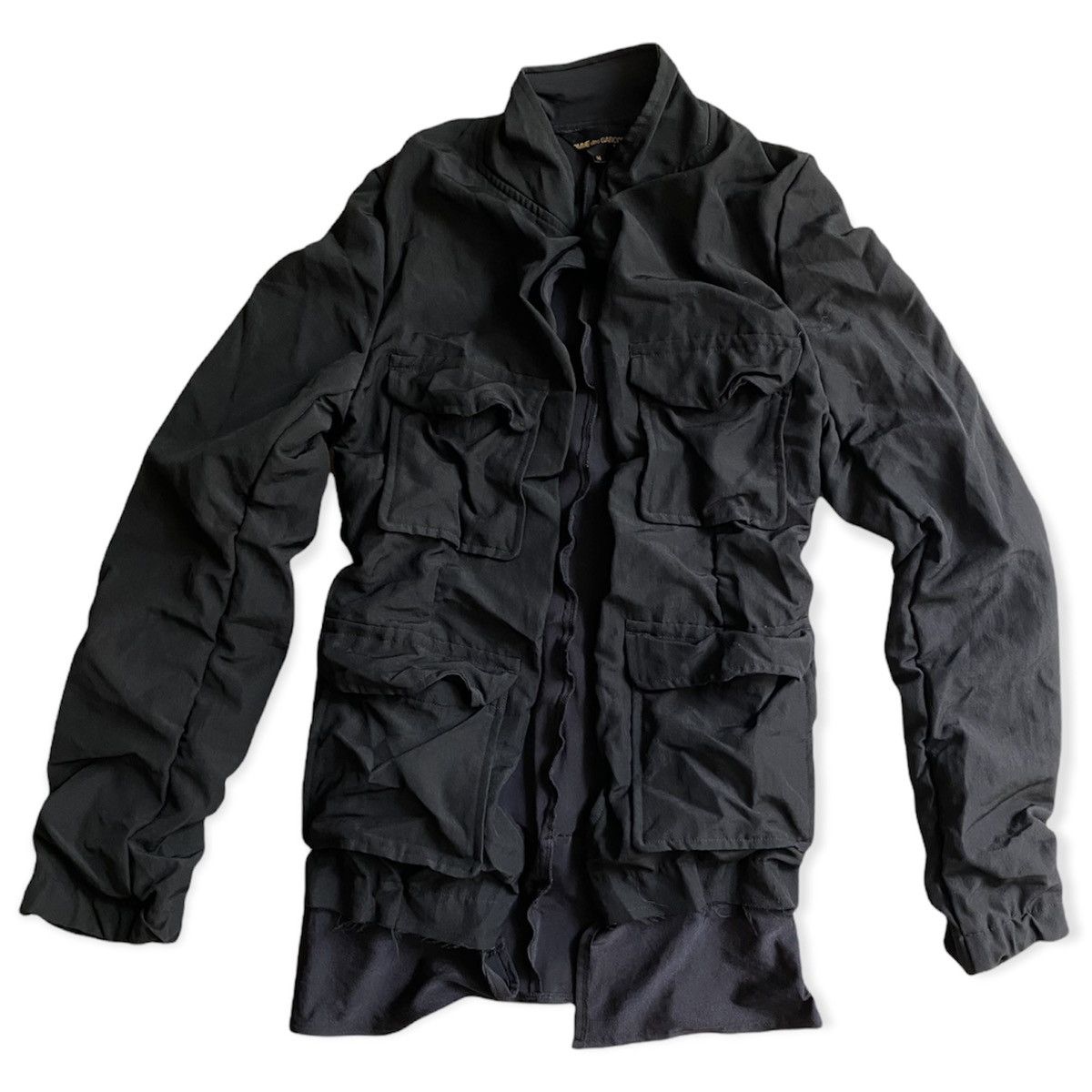 image of Comme Des Garcons Vintage 99-00 Scrunch Jacket in Black, Men's (Size Small)