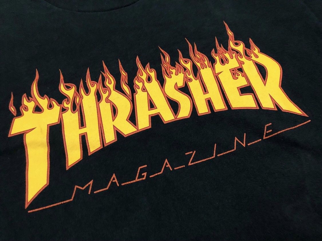 Thrasher × Vintage Vintage 90s Thrasher Magazine Tshirts Skateboard Hip Hop Size US L / EU 52-54 / 3 - 2 Thumbnail
