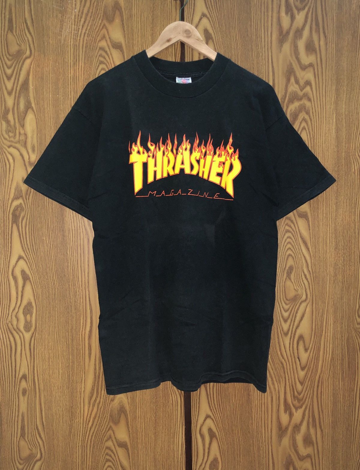 Thrasher × Vintage Vintage 90s Thrasher Magazine Tshirts Skateboard Hip Hop Size US L / EU 52-54 / 3 - 1 Thumbnail