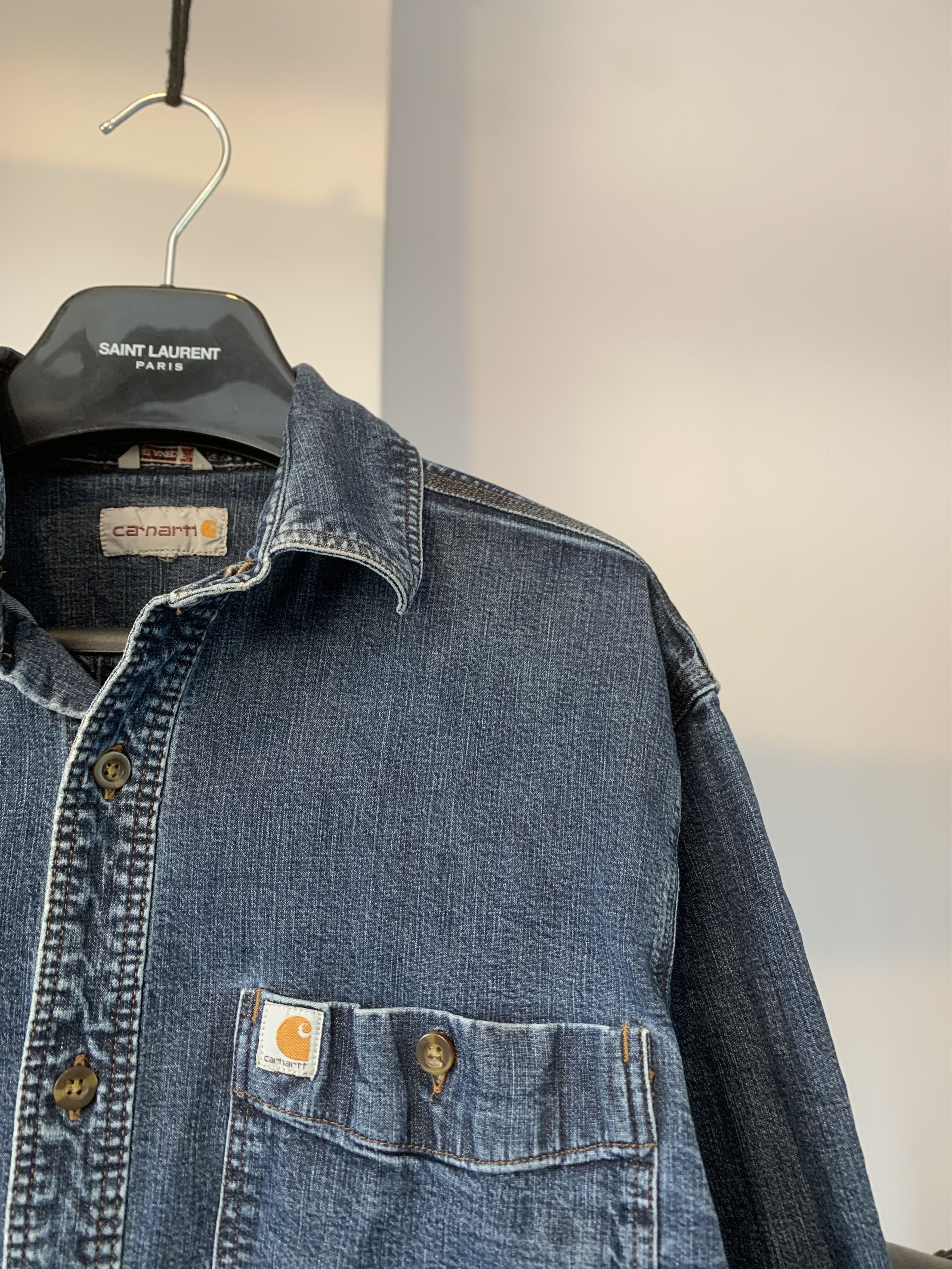 Carhartt × OAMC Carhartt Two Pocket Denim Shirt Size US M / EU 48-50 / 2 - 4 Thumbnail