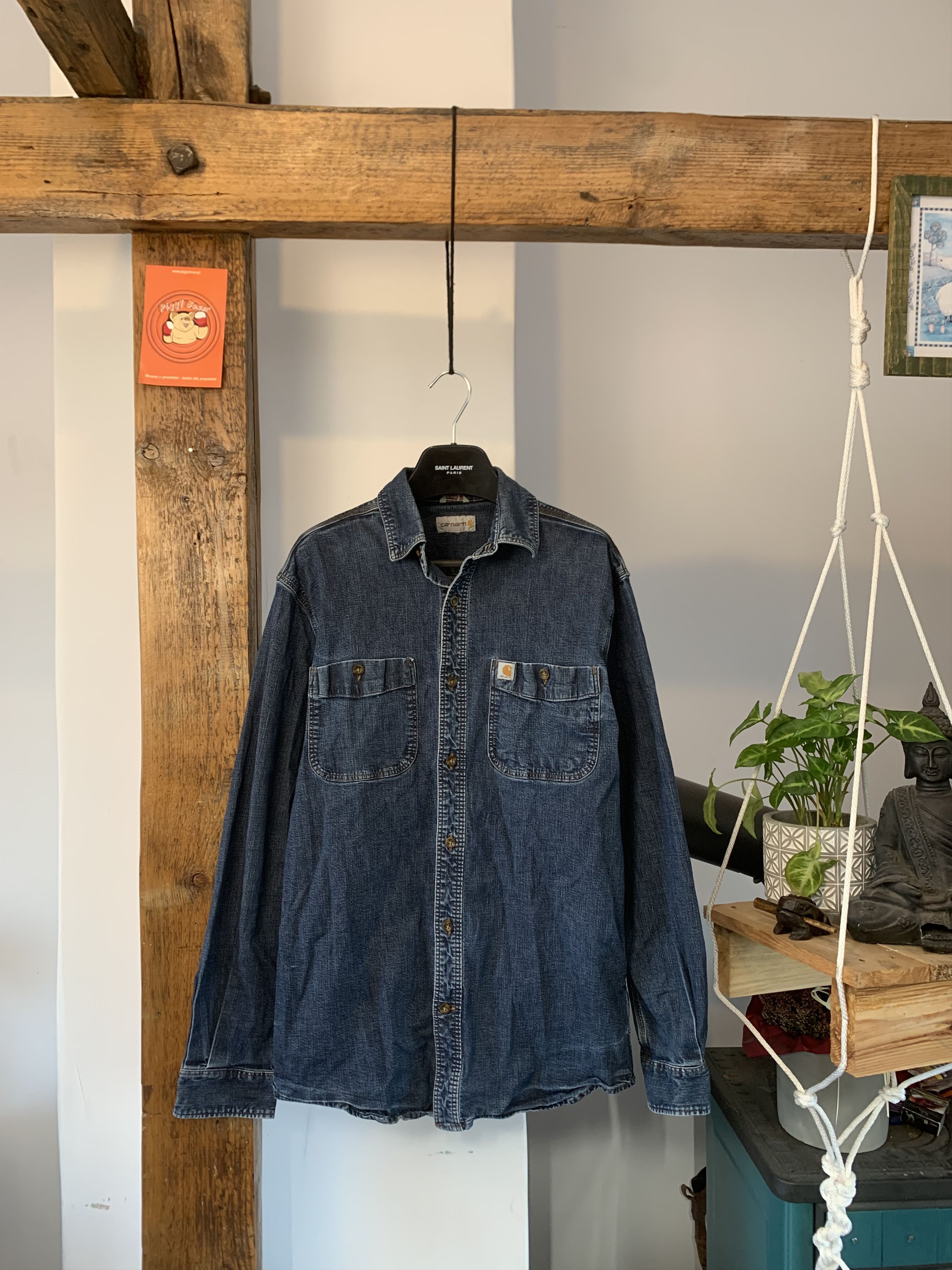 Carhartt × OAMC Carhartt Two Pocket Denim Shirt Size US M / EU 48-50 / 2 - 1 Thumbnail