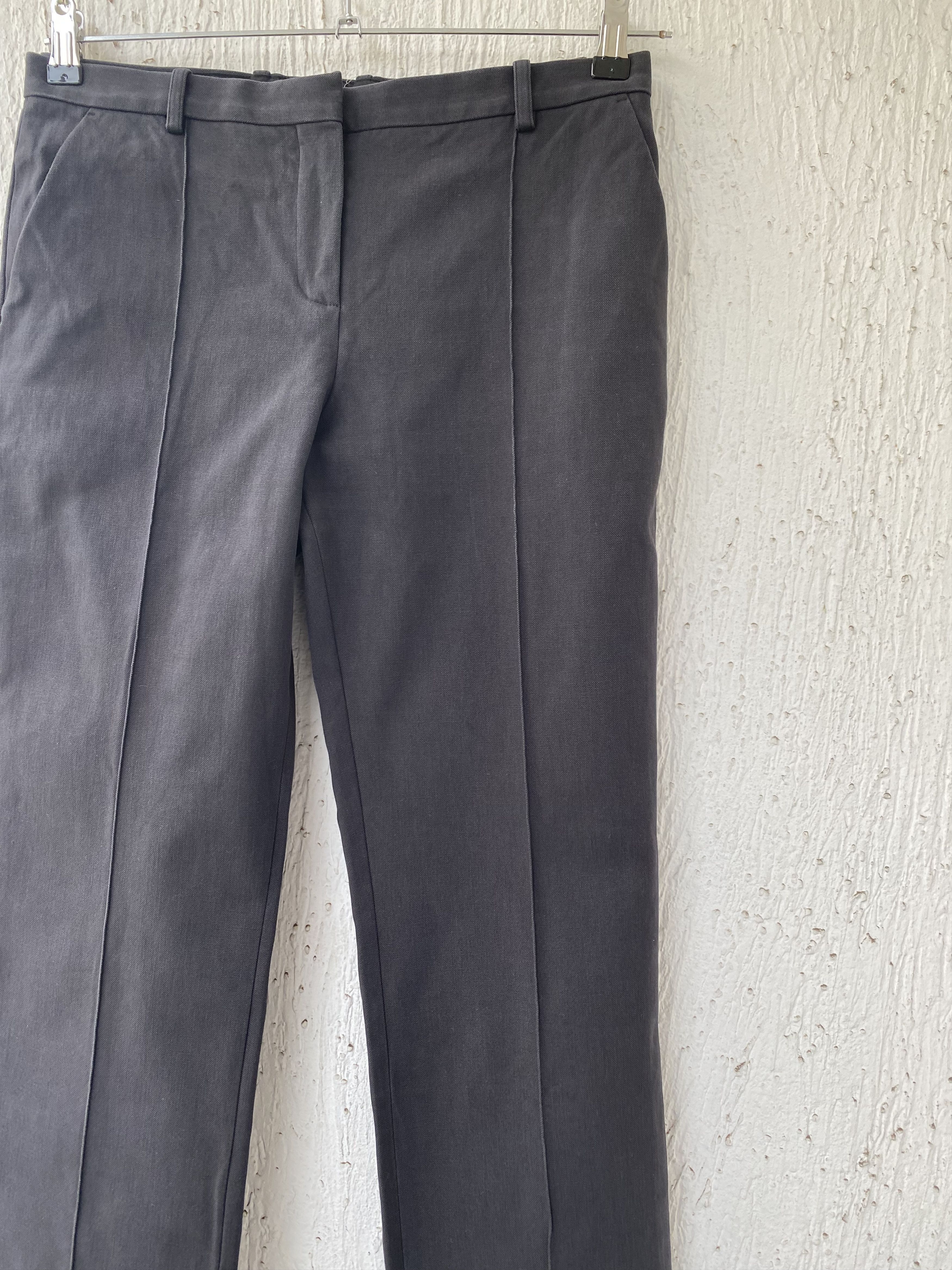 Celine grey cotton canvas trousers Size US 30 / EU 46 - 2 Thumbnail