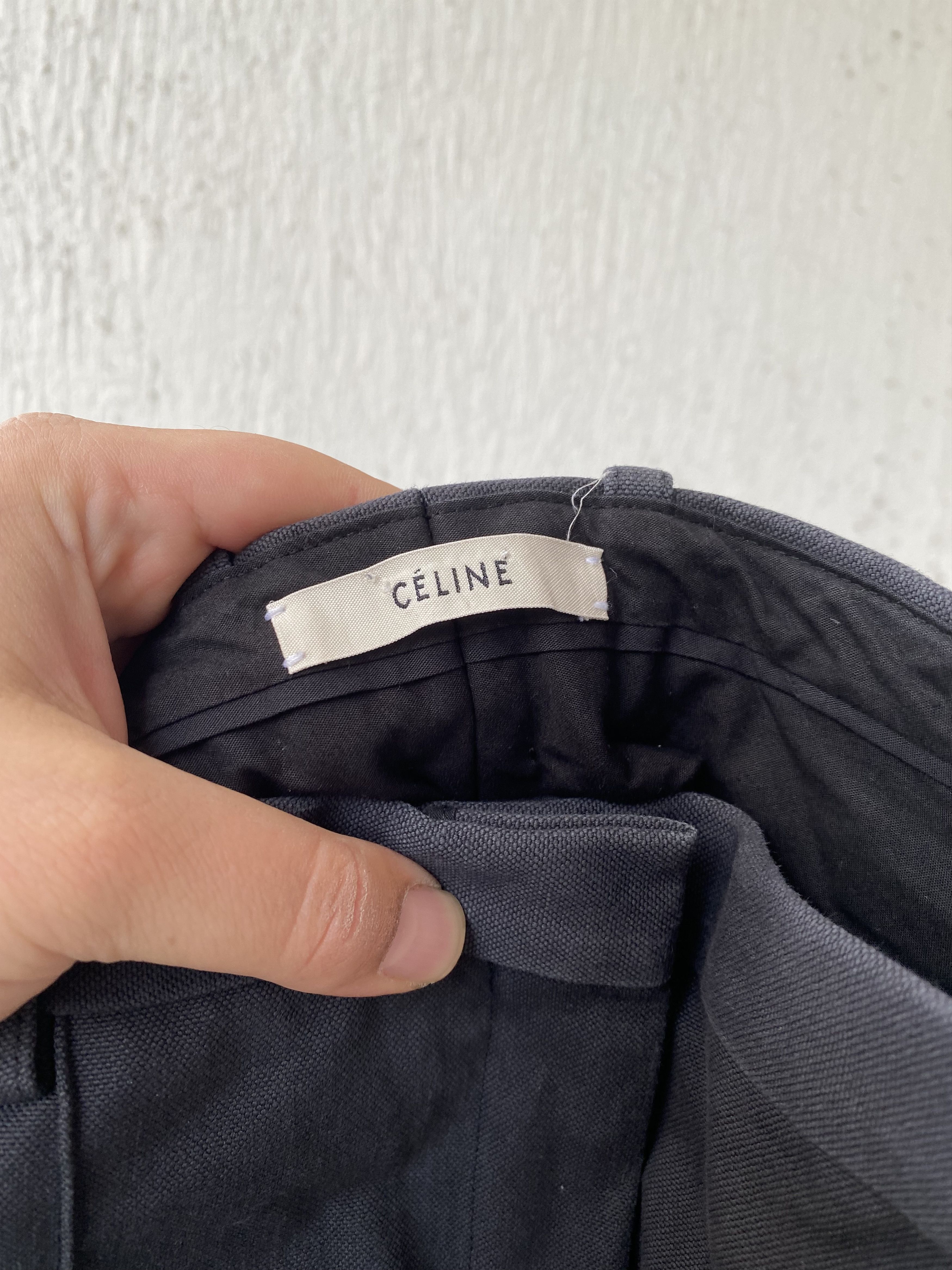 Celine grey cotton canvas trousers Size US 30 / EU 46 - 3 Thumbnail